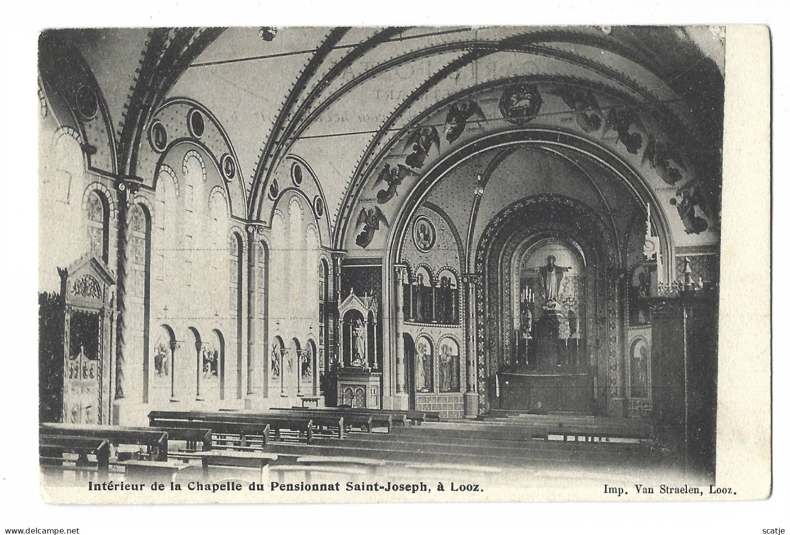 Looz.   -   Intérieur De La Chapelle   1900 - Borgloon