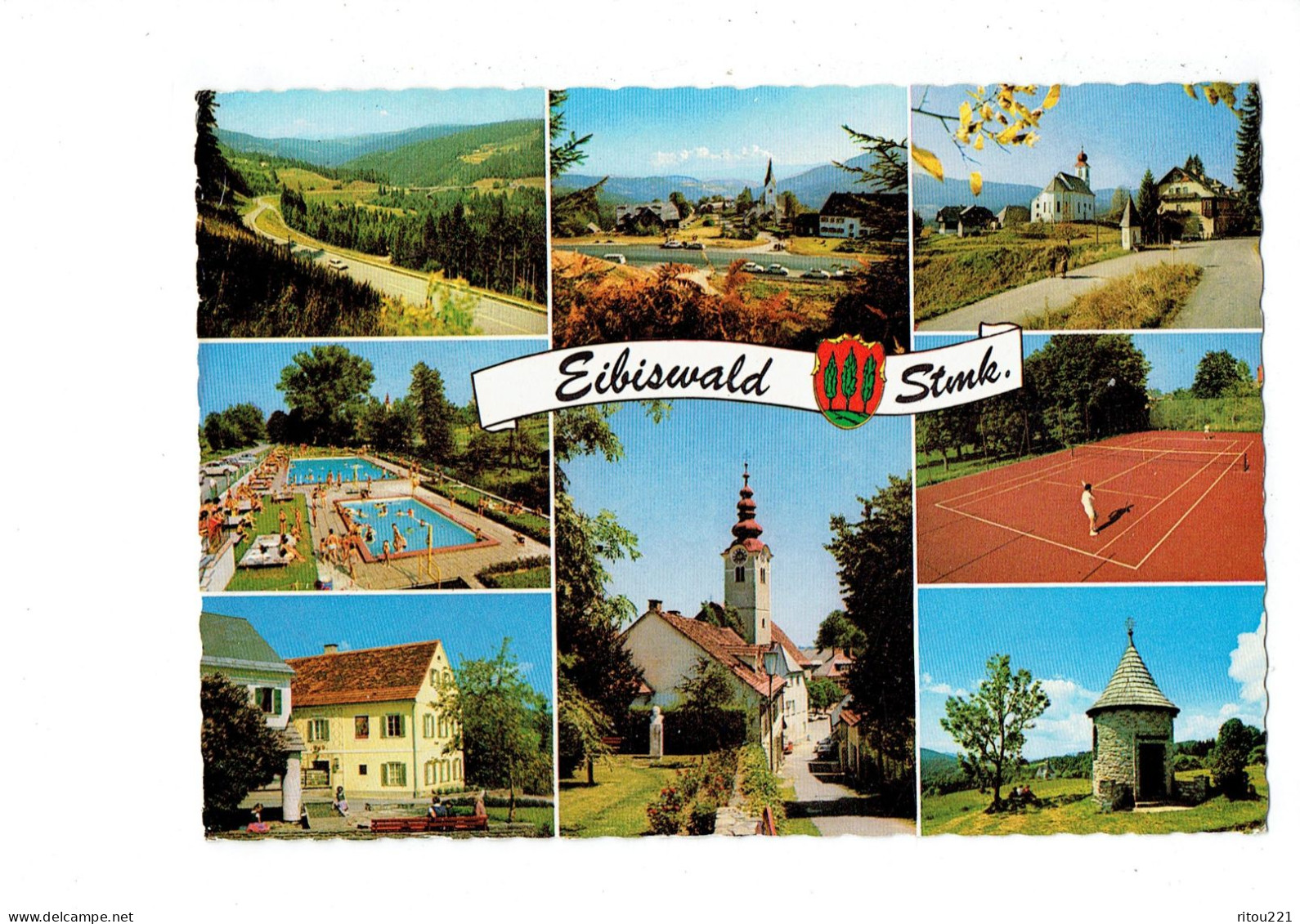 Cpm - Eibiswald Commune En Autriche - 1984 - Tennis Piscine Tour - Deutschlandsberg