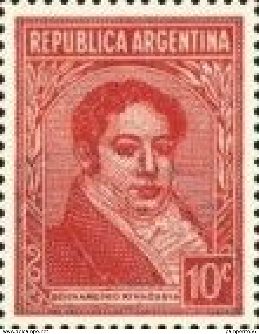 ARGENTINA - AÑO 1935 - Serie Próceres Y Riquezas I -  Bernardino Rivadavia, 1780-1845 - Oblitérés