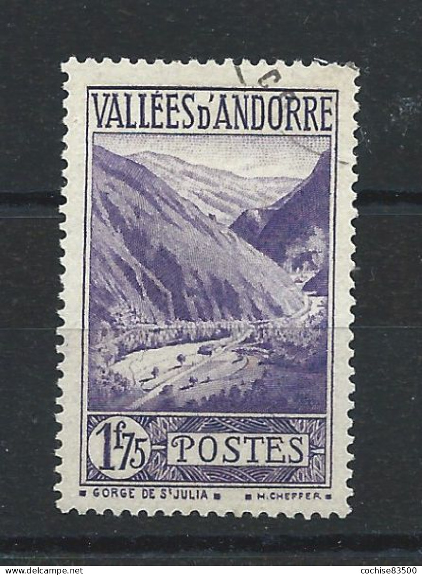 Andorre N°40A Obl (FU) 1932/33 - Georges De Saint-Julia - Oblitérés