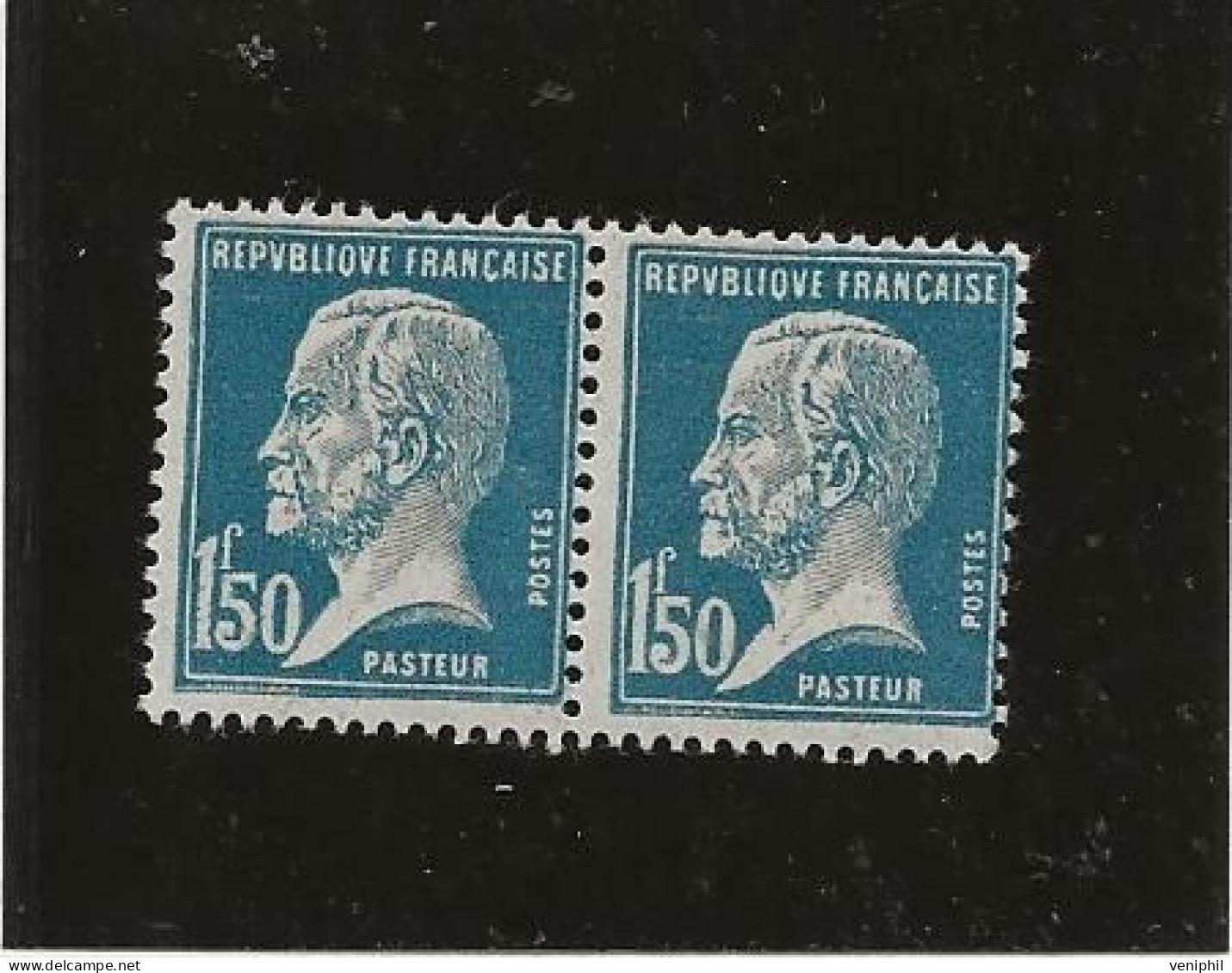 TIMBRES PASTEUR - PAIRE N° 191 NEUVE SANS CHARNIERE -TTB - ANNEE 1923-29   COTE / 50 € - 1922-26 Pasteur