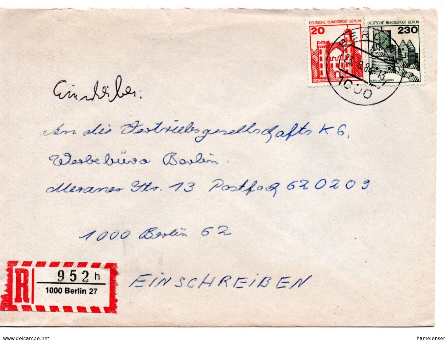 66367 - Berlin - 1984 - 230Pfg B&S MiF A R-OrtsBf BERLIN - Covers & Documents