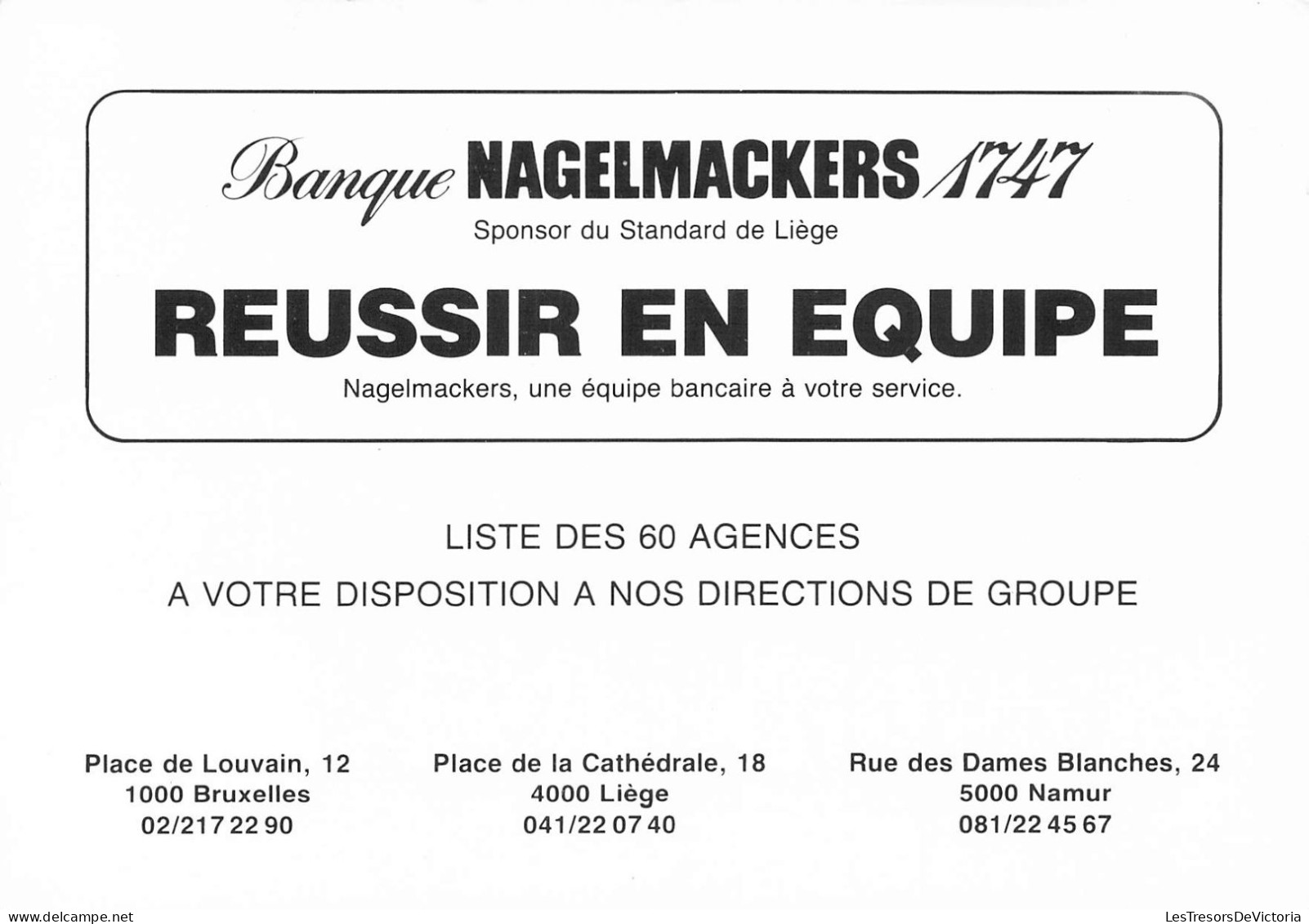 SPORTIFS - Footballeur - Standart De Liége - ROGER Lionel 29 07 1963 - Carte Postale Ancienne - Sportifs