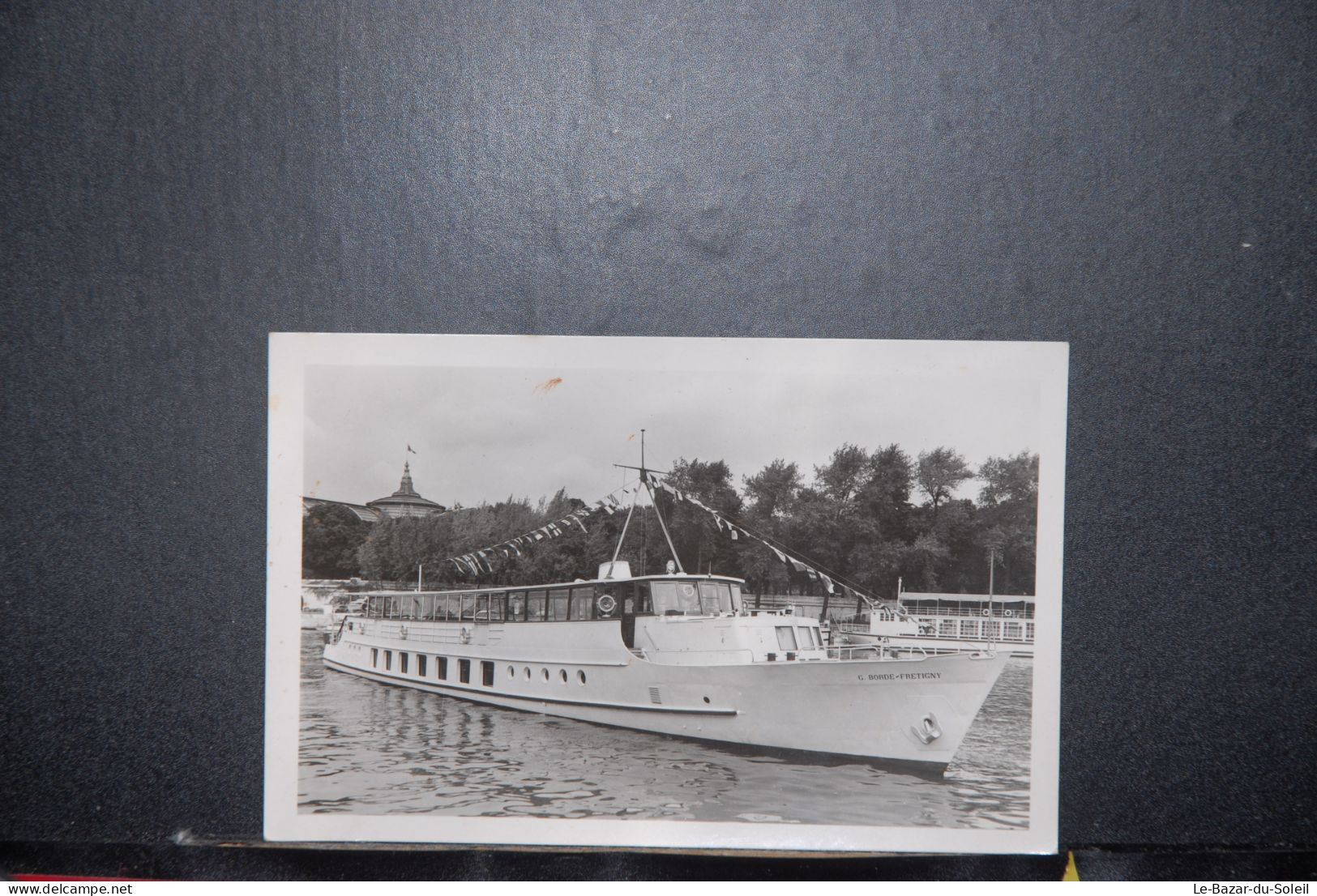 CP,  BATEAUX, PENICHE, PENICHES,  Paris - G. Borde-Fretigny - Vue D'ensemble - Port Du Gros Caillou - Quai D'Orsay - Péniches