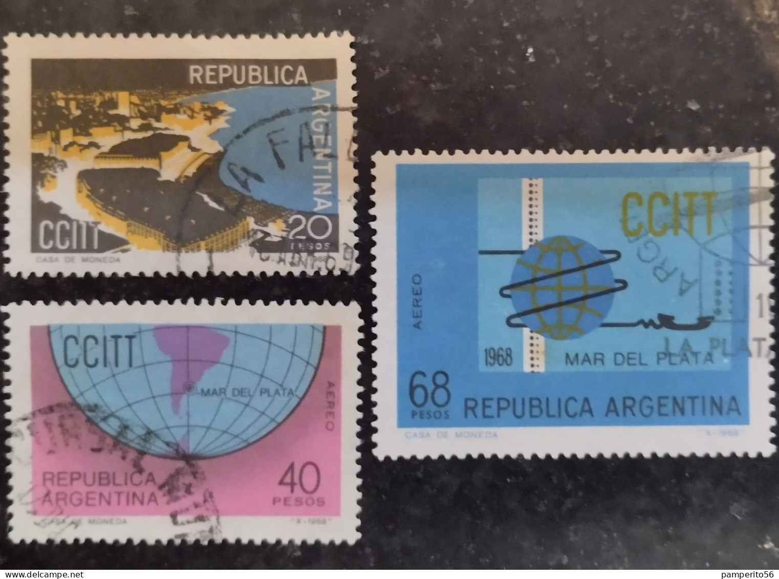 ARGENTINA - AÑO 1968 - IV Asamblea Plenaria Sobre Telegrafía Internacional Y Comité Telefónico Consultivo. Mar Del Plata - Used Stamps