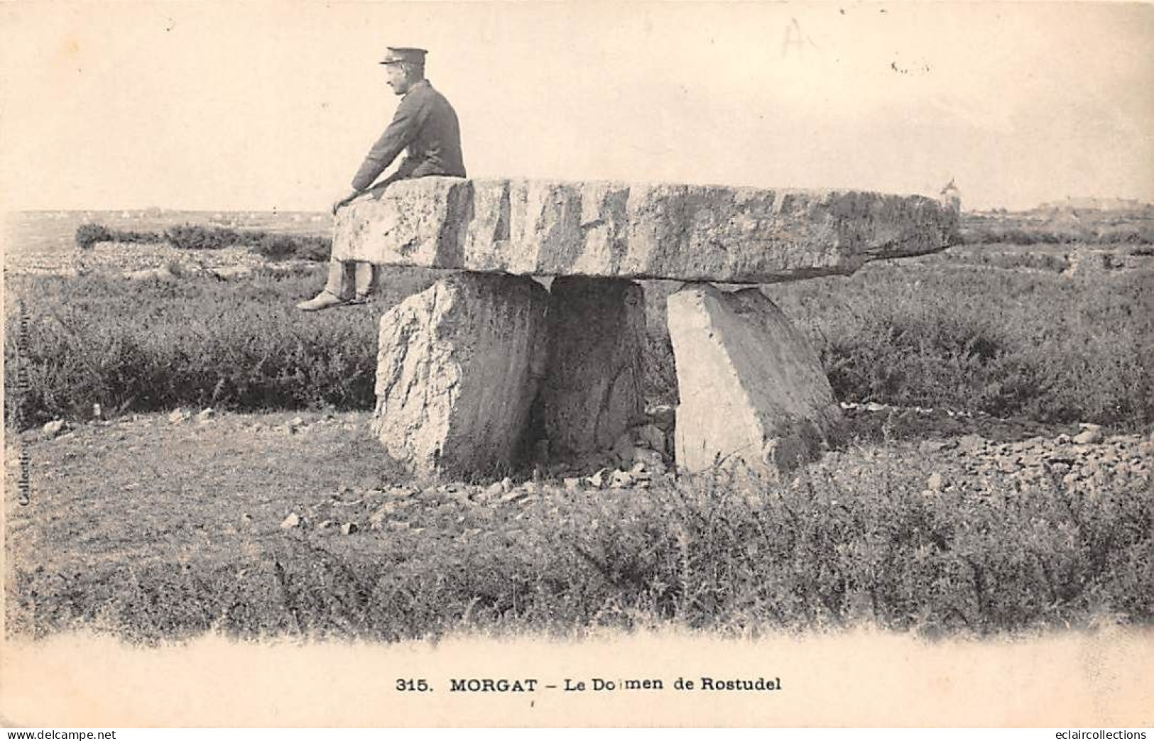 Crozon-Morgat       29       Morgat. Dolmen De Rostudel    N° 315           (voir Scan) - Crozon