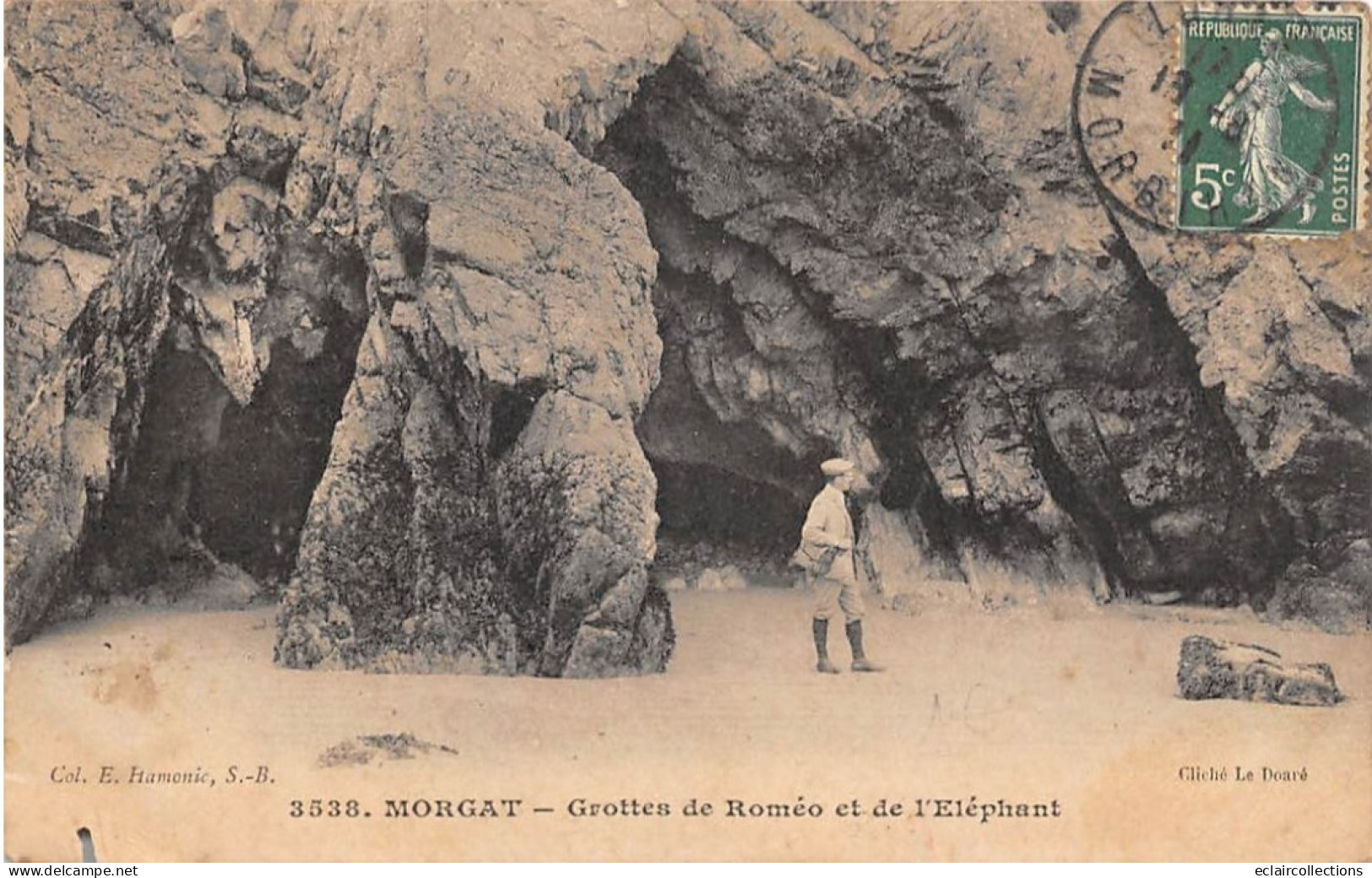 Crozon-Morgat       29        Grottes De Roméo Et De L' Eléphant  N° 3538   (voir Scan) - Crozon