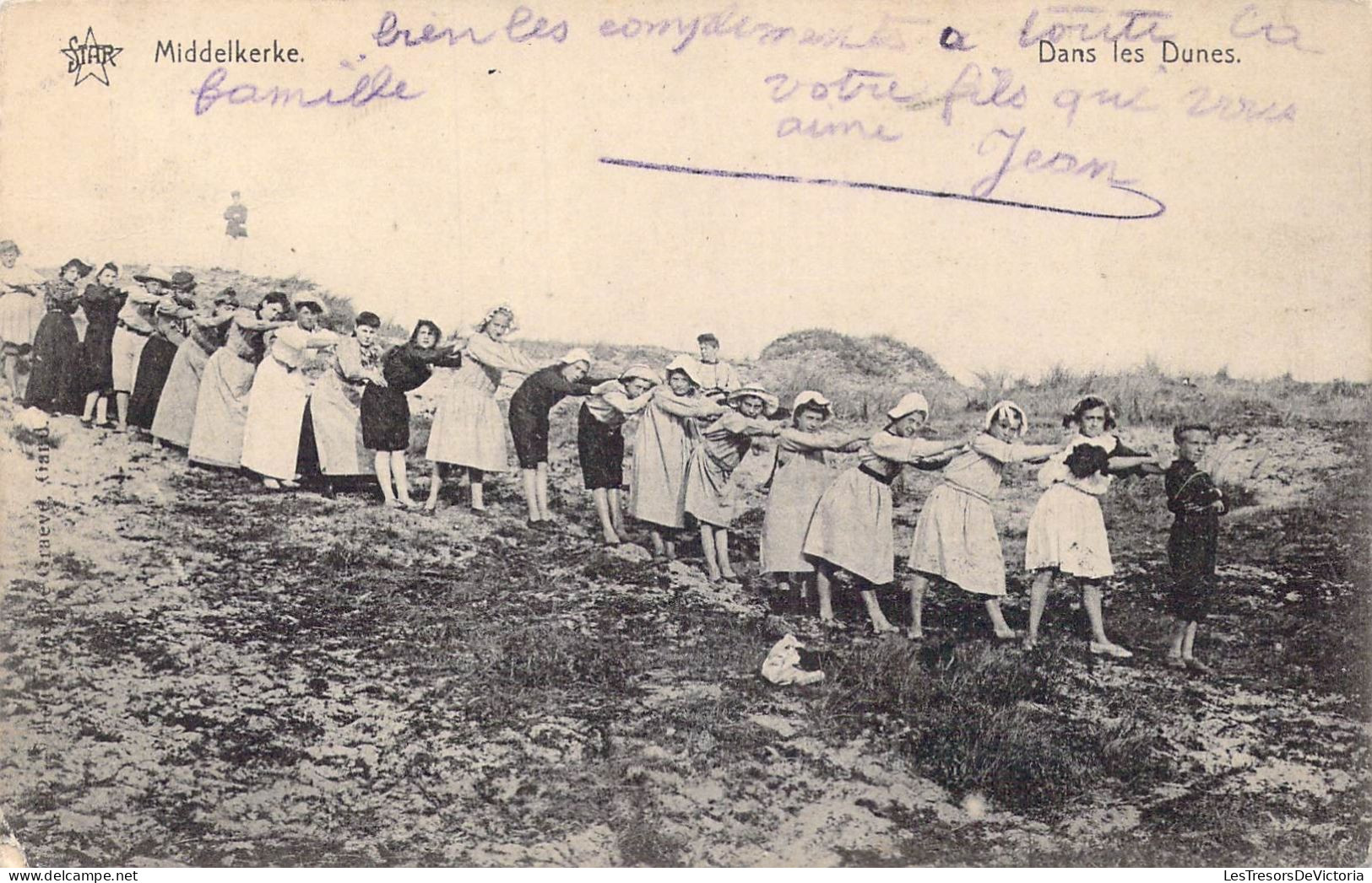 BELGIQUE - Middelkerke - Dans Les Dunes - Carte Postale Ancienne - Middelkerke