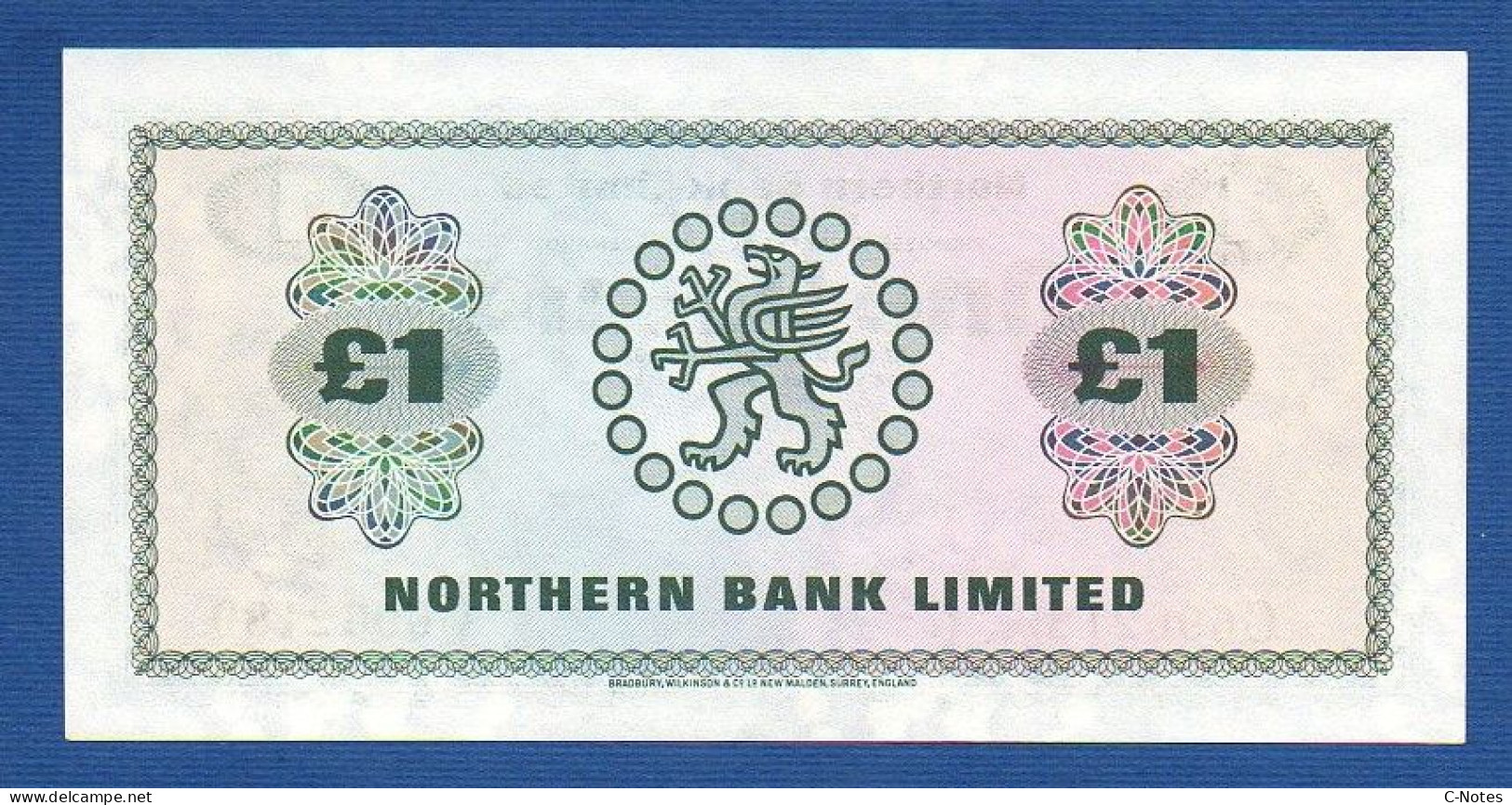 NORTHERN IRELAND - P.187c – 1 POUND 01.08.1978 UNC, S/n C6962189 Northern Bank Limited - 1 Pond