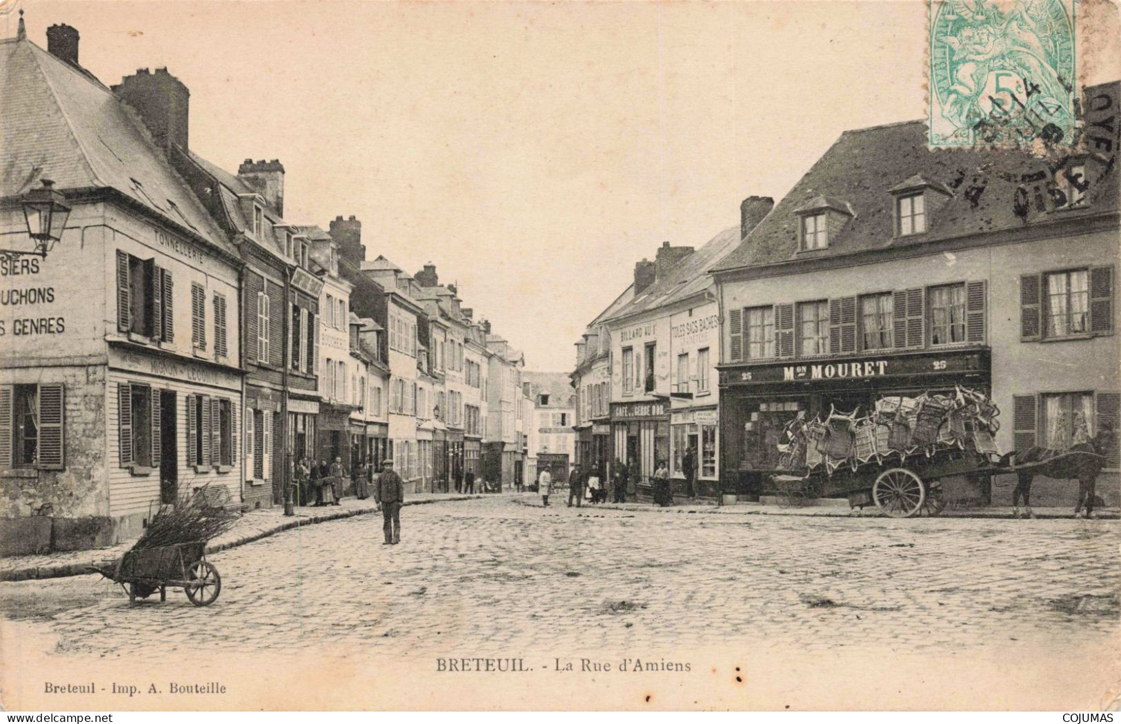 60 - BRETEUIL - S17180 - La Rue D'Amiens - Mon Mouret - L23 - Breteuil