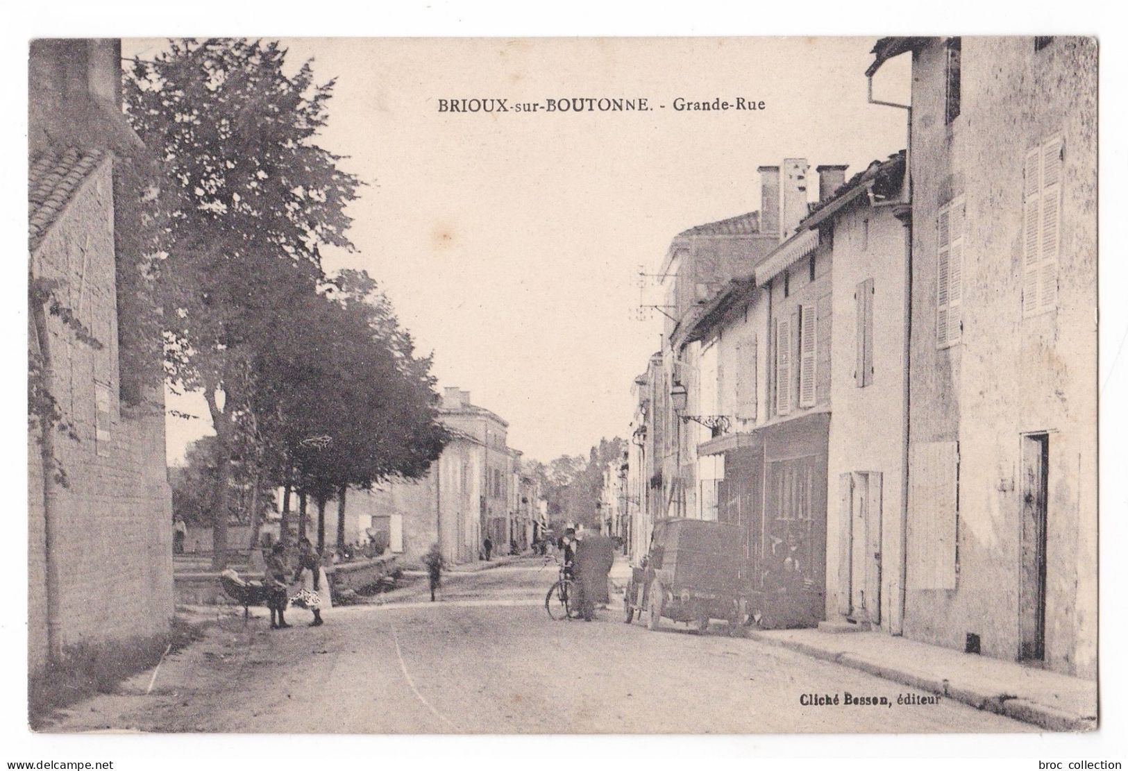 Brioux-sur-Boutonne, Grande-Rue, éd. Et Cliché Besson - Brioux Sur Boutonne