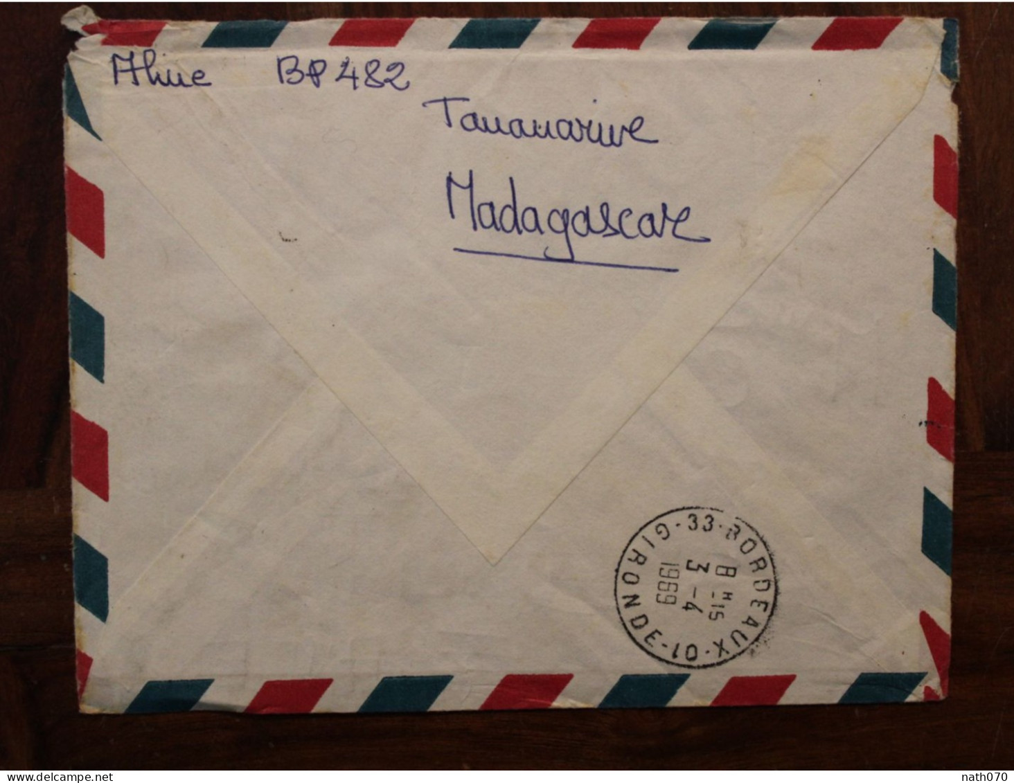 1969 Madagascar Nossi Bé France Cover Retour Envoyeur Voie Inconnue Timbre Cinquantenaire Caisse D'Epargne - Madagascar (1960-...)