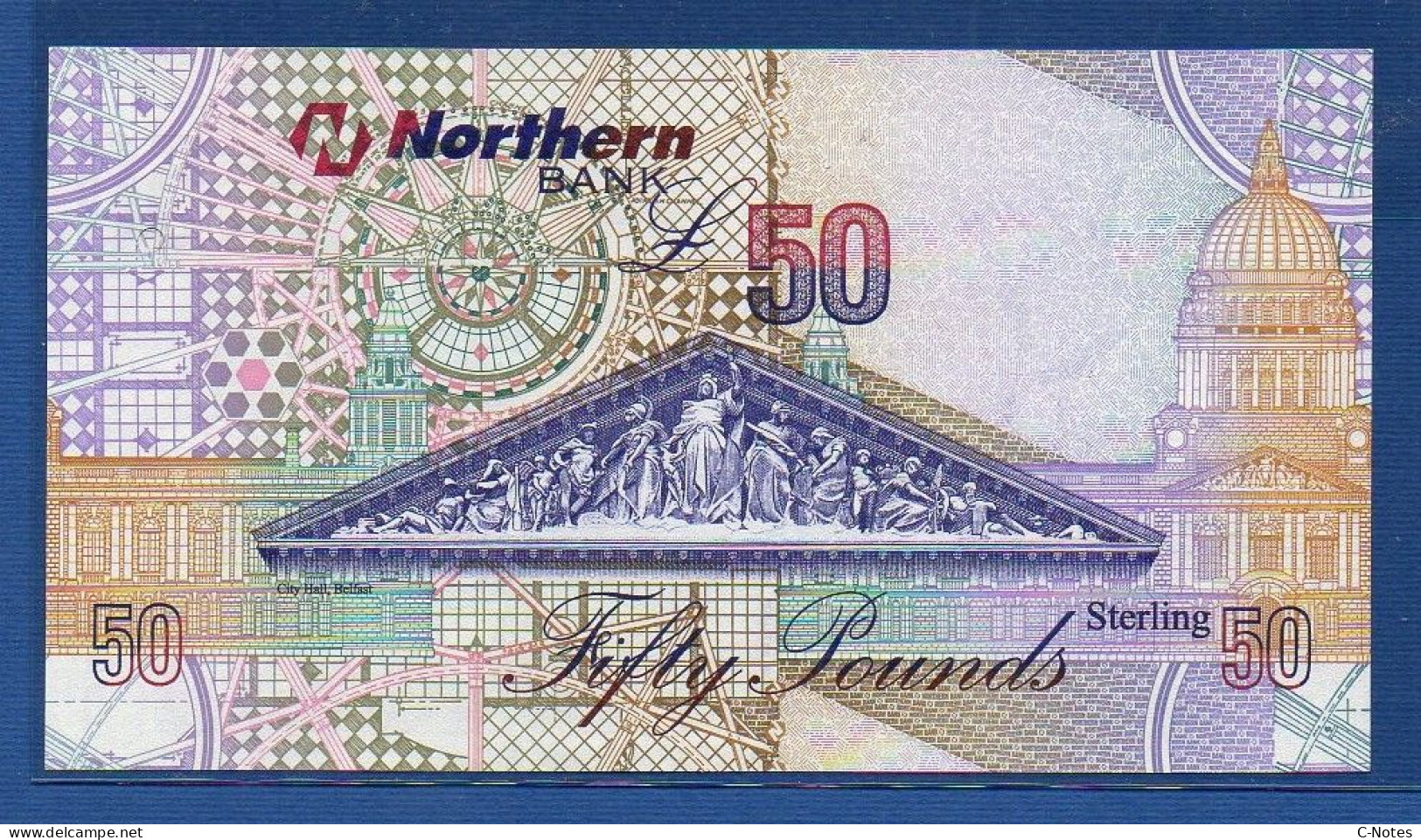 NORTHERN IRELAND - P.208 – 50 POUNDS 19.01.2005 UNC, S/n JB307350 Northern Bank - 50 Pond