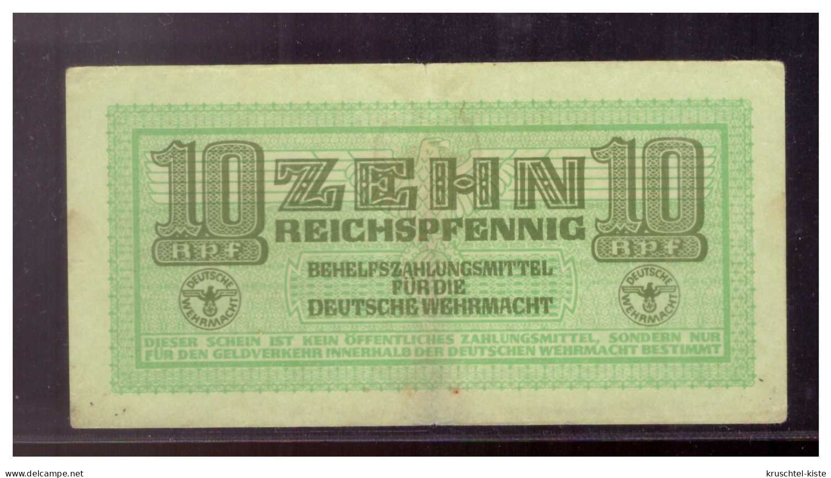 Dt-Reich (022699) 10 Reichspfennig, Behelfszahlungsmittel Für Die Deutsche Wehrmacht - Betaalmiddel - Dt. Wehrmacht