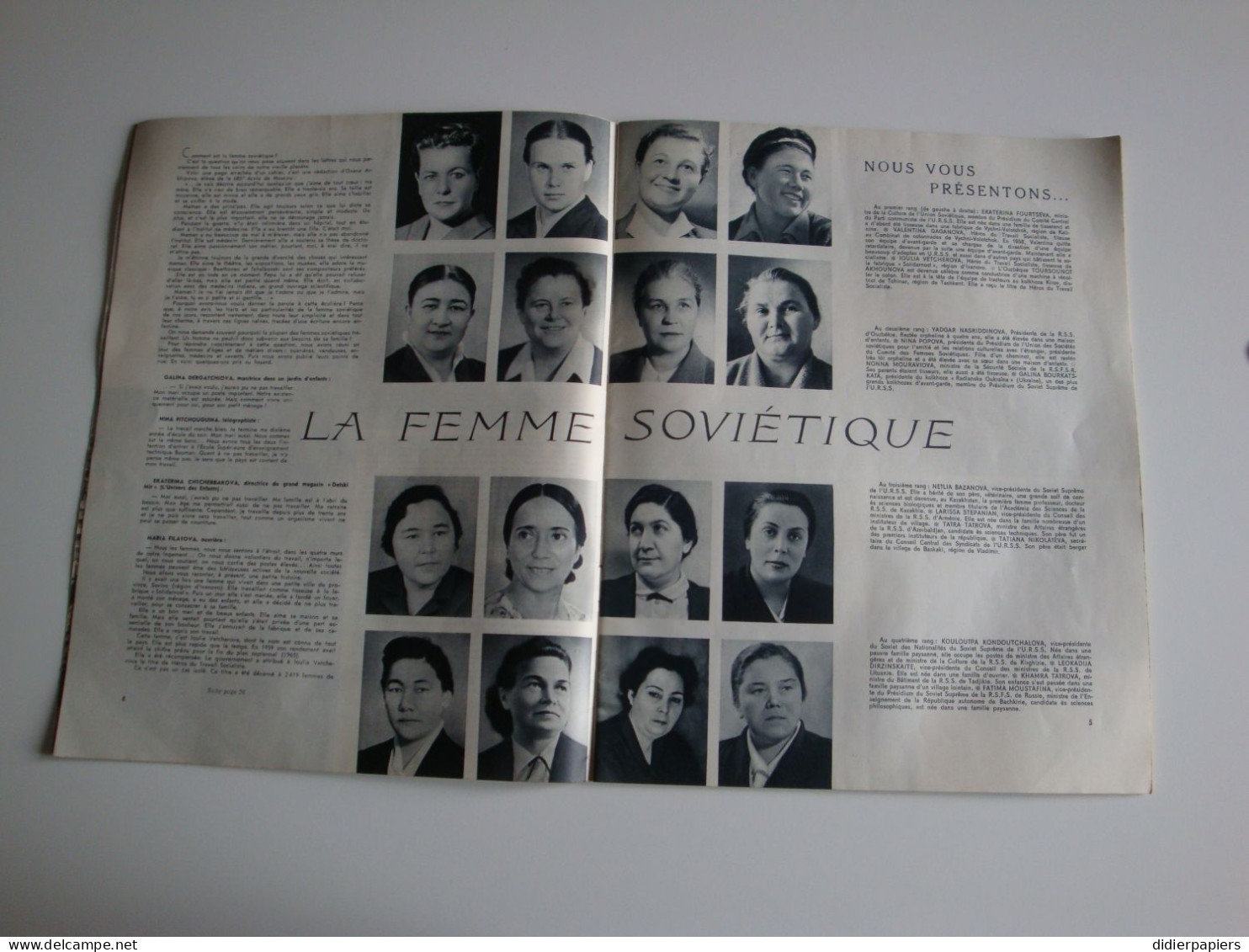 Revue Femmes De Nos Jours éditée Par Le Comité Des Femmes Soviétiques En Version Française 1961 - Lifestyle & Mode