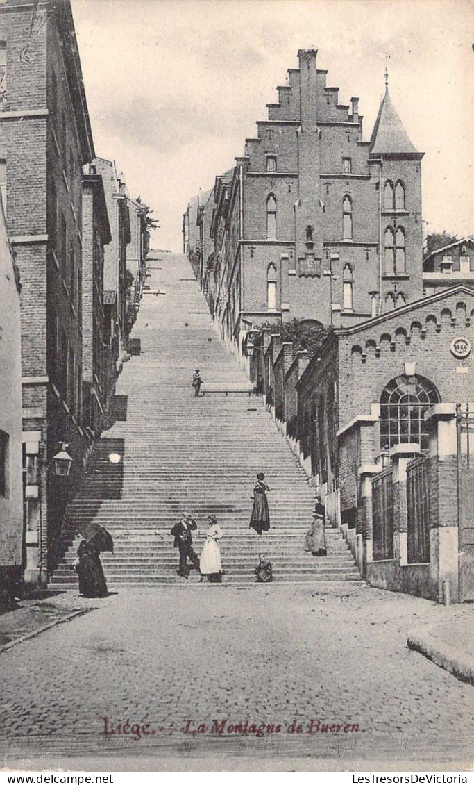 BELGIQUE - LIEGE - La Montagne De Bueren - Carte Postale Ancienne - Liege