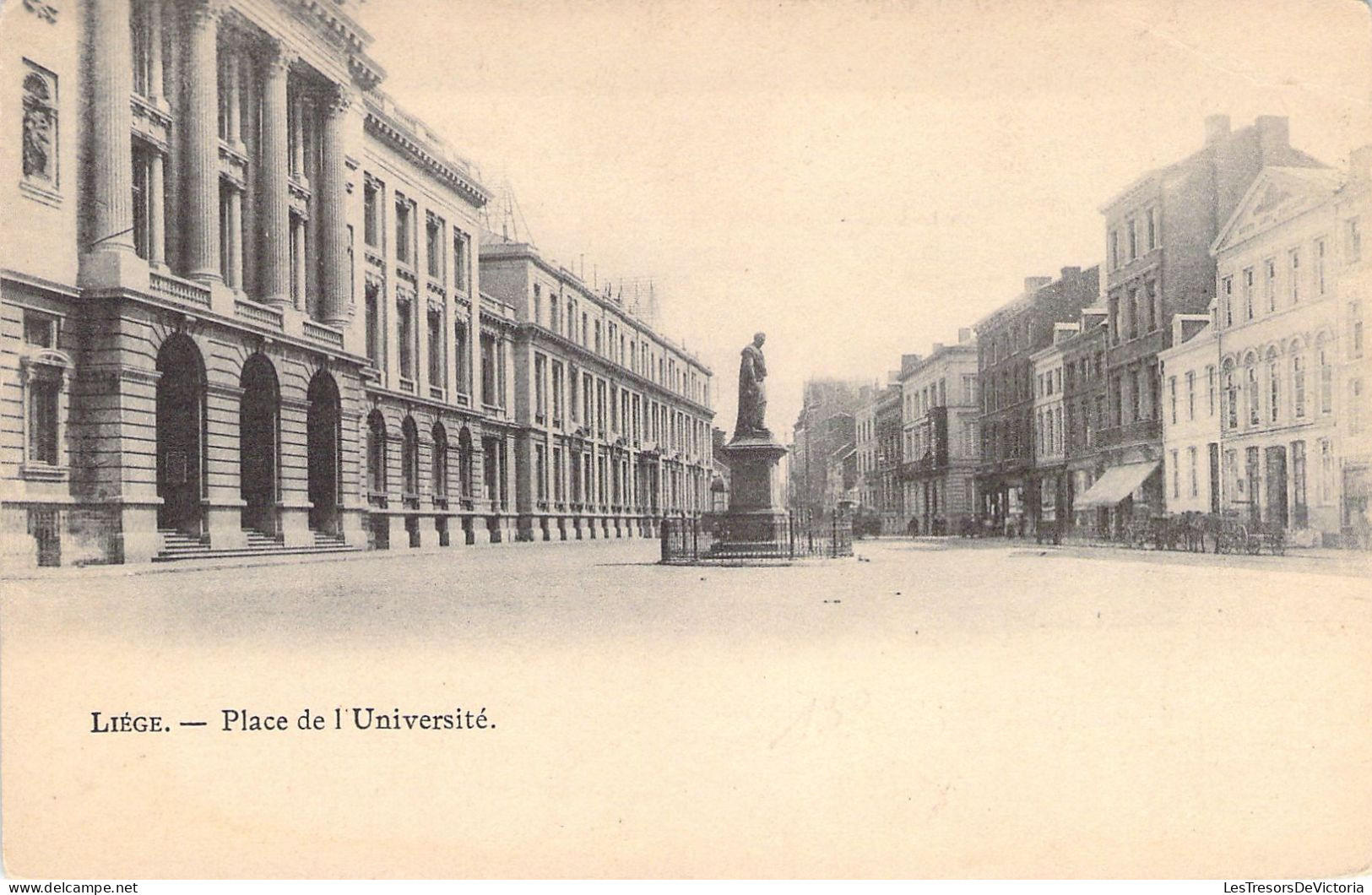 BELGIQUE - LIEGE - Place De L'université - Carte Postale Ancienne - Liege