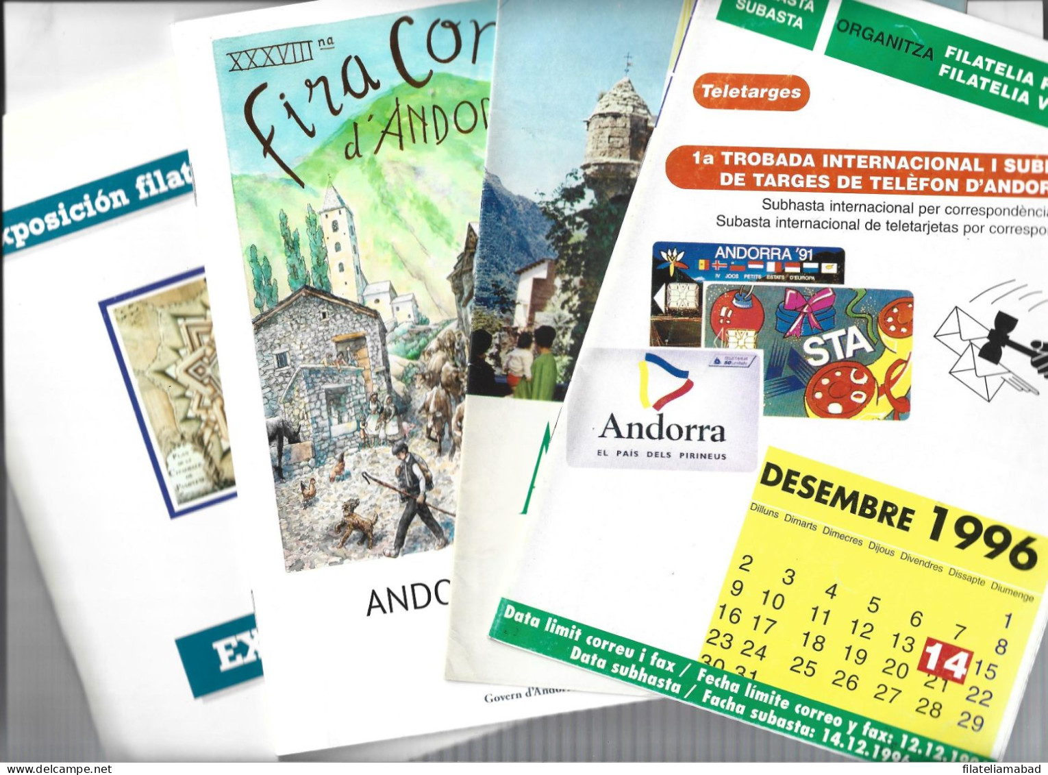 CATALOGOS DE SUBASTAS, FERIA Y TURISTICO DE ANDORRA (G.F. 3) - Gebruikt