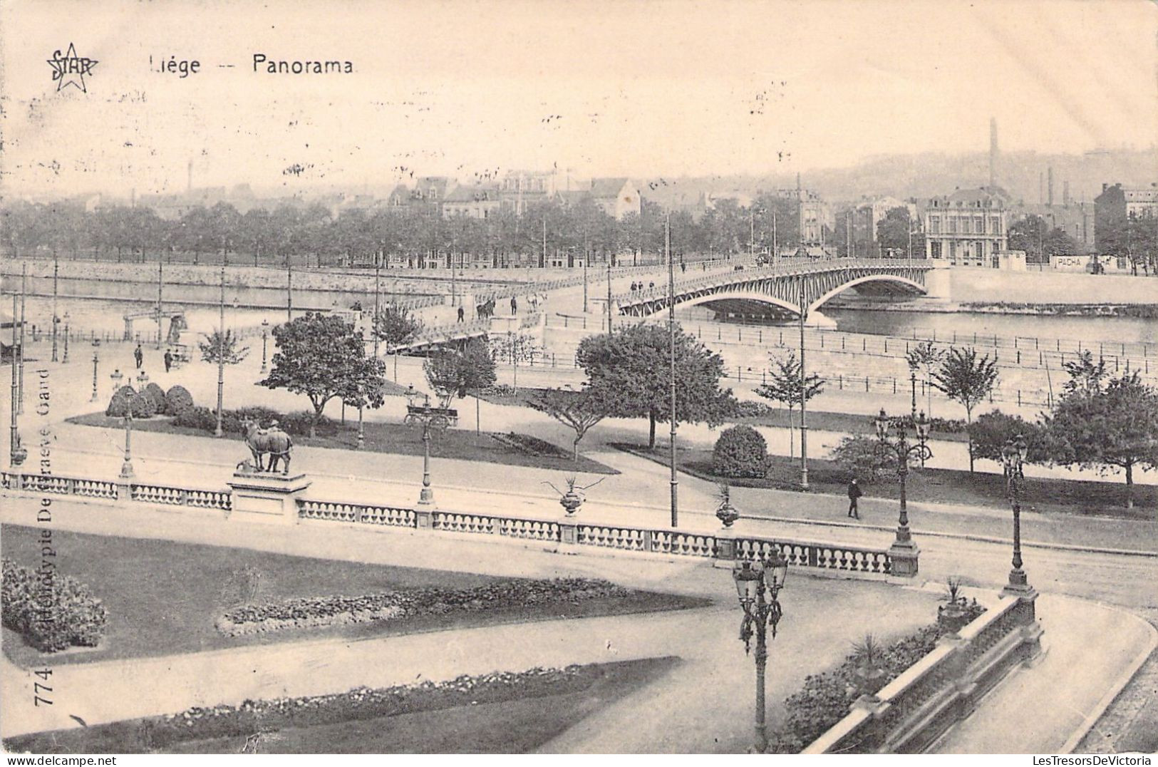 BELGIQUE - LIEGE - Panorama - Carte Postale Ancienne - Liege