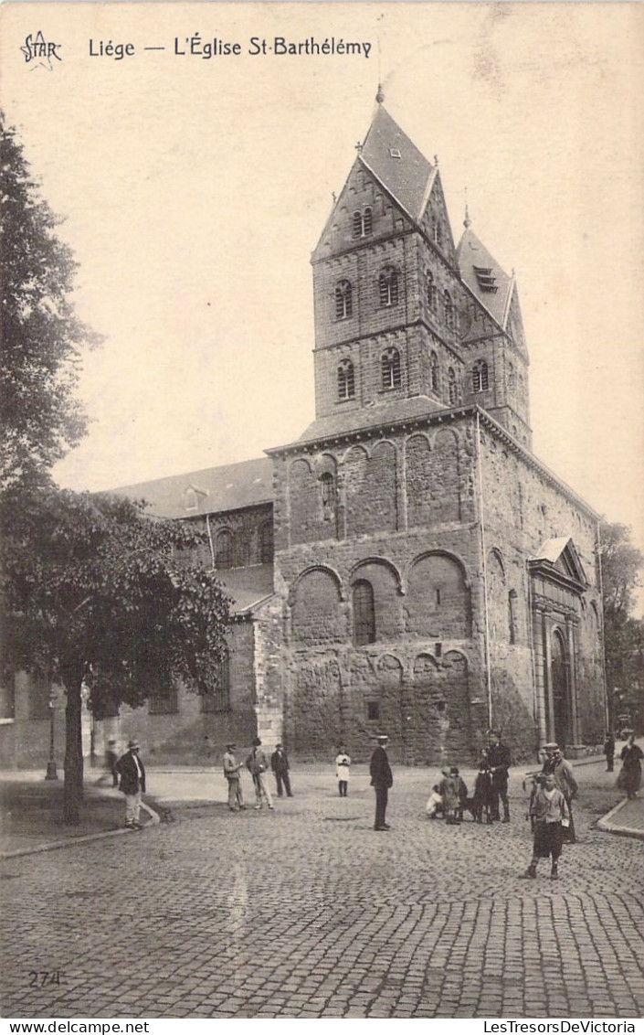 BELGIQUE - LIEGE - L'église Saint Barthélémy - Carte Postale Ancienne - Liege