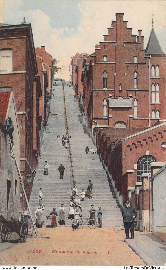 BELGIQUE - LIEGE - Montagne De Bueren - Carte Postale Ancienne - Liege