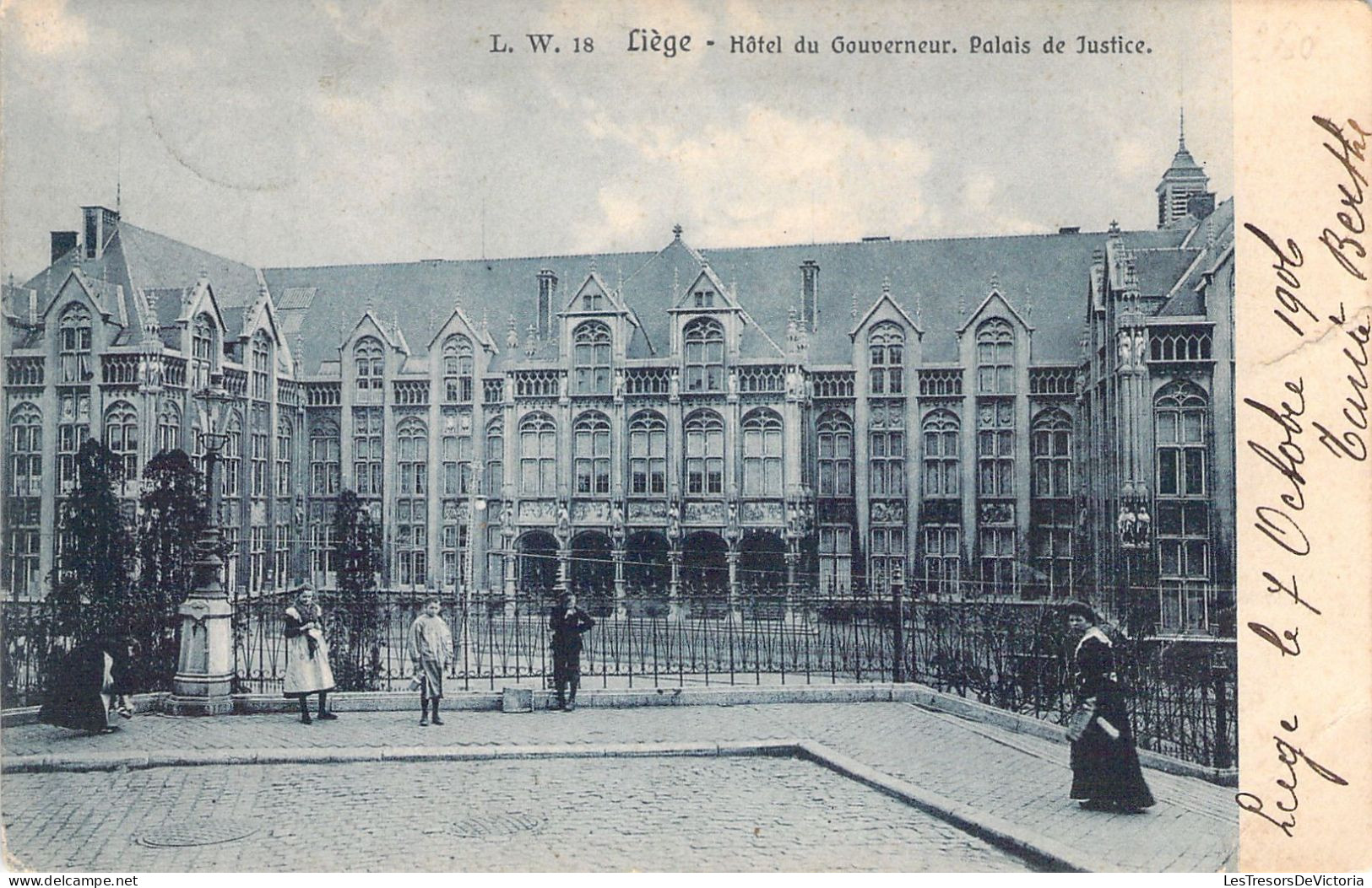 BELGIQUE - LIEGE - Hôtel Du Gouverneur - Palais De Justice - Carte Postale Ancienne - Liege