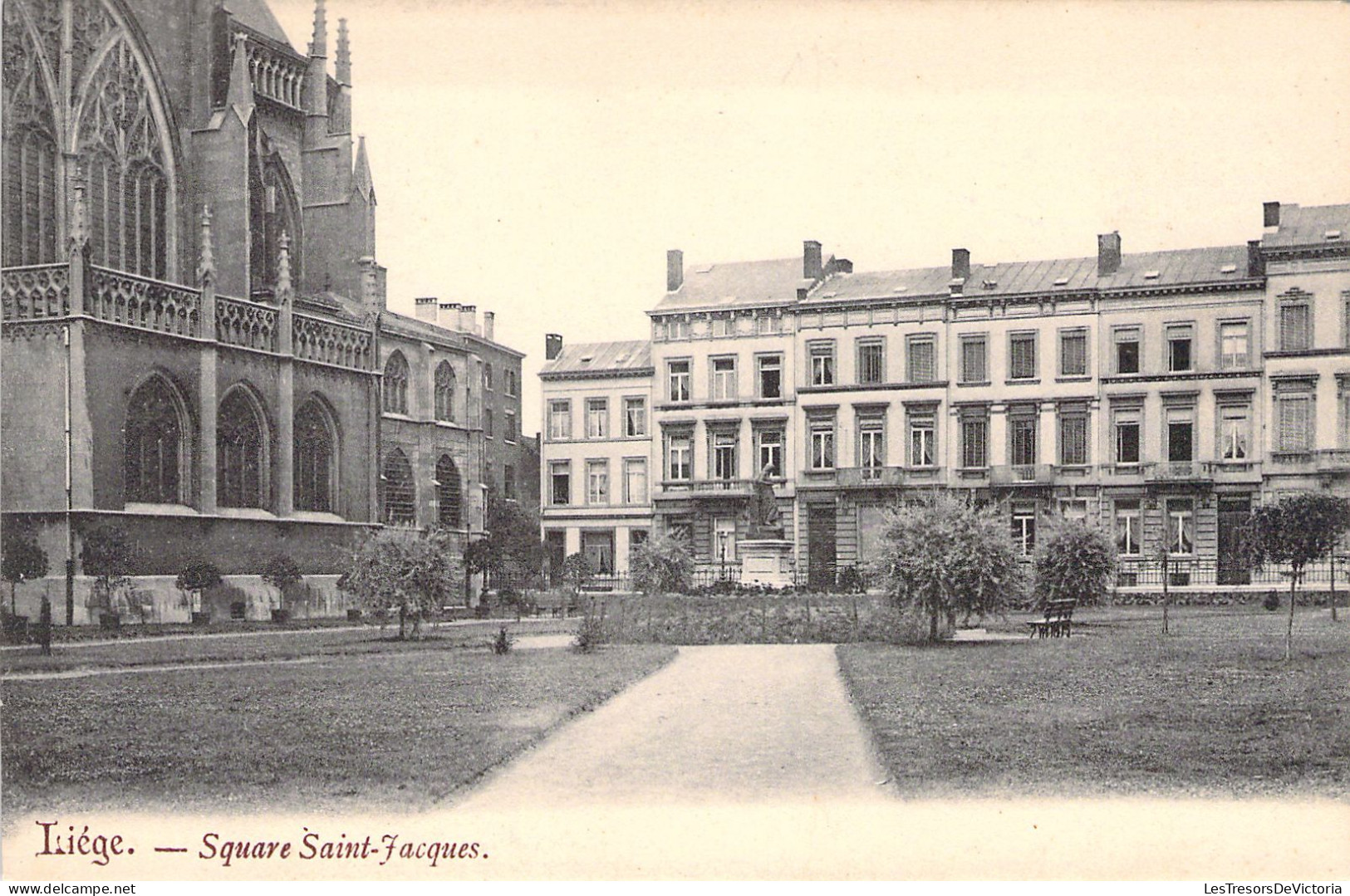 BELGIQUE - LIEGE - Square Saint Jacques - Carte Postale Ancienne - Liege