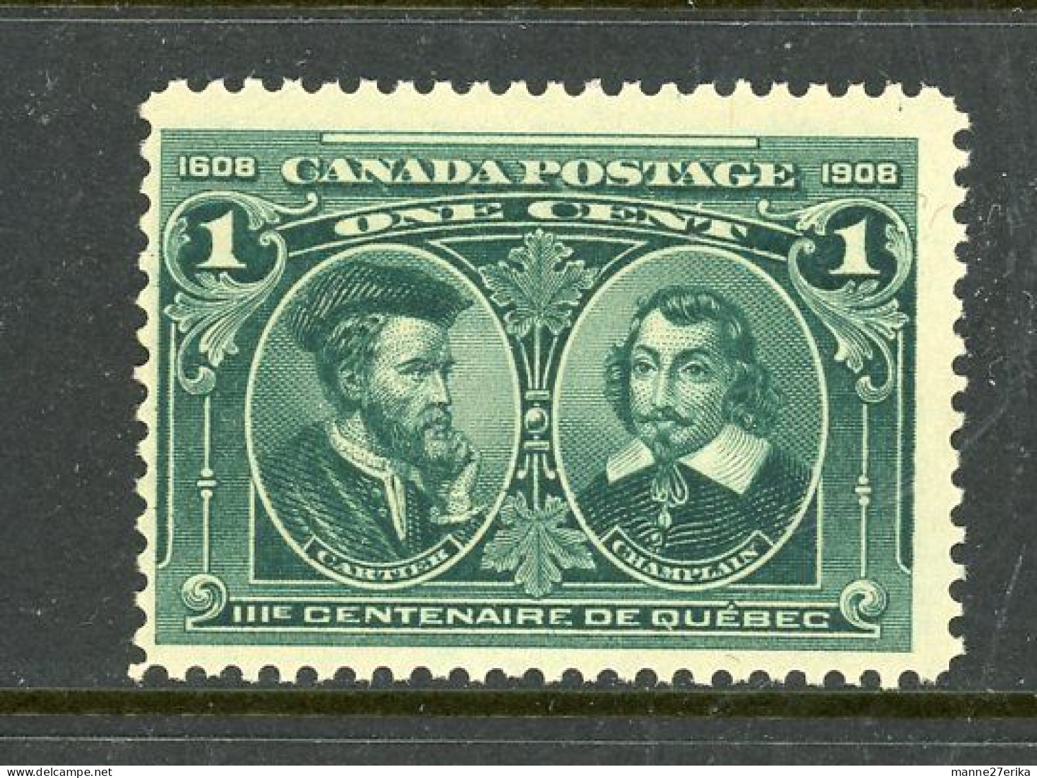 Canada MNH 1908 Cartier And Champlain - Unused Stamps