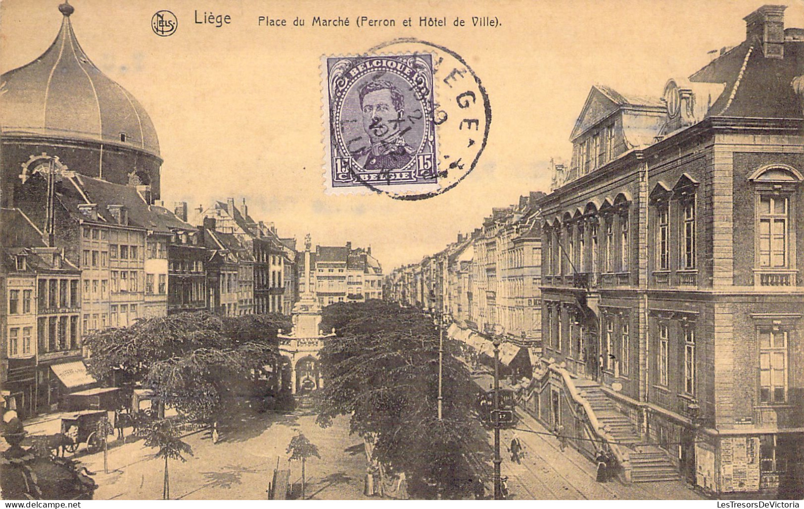BELGIQUE - LIEGE - Place Du Marché - Carte Postale Ancienne - Liege