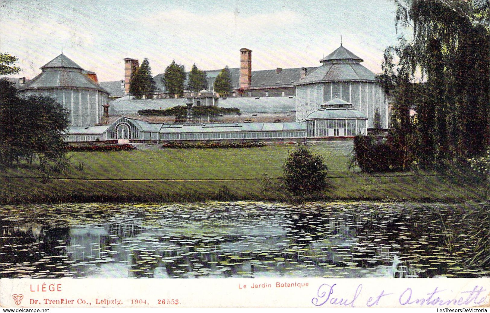BELGIQUE - LIEGE - Le Jardin Botanique - Carte Postale Ancienne - Liege