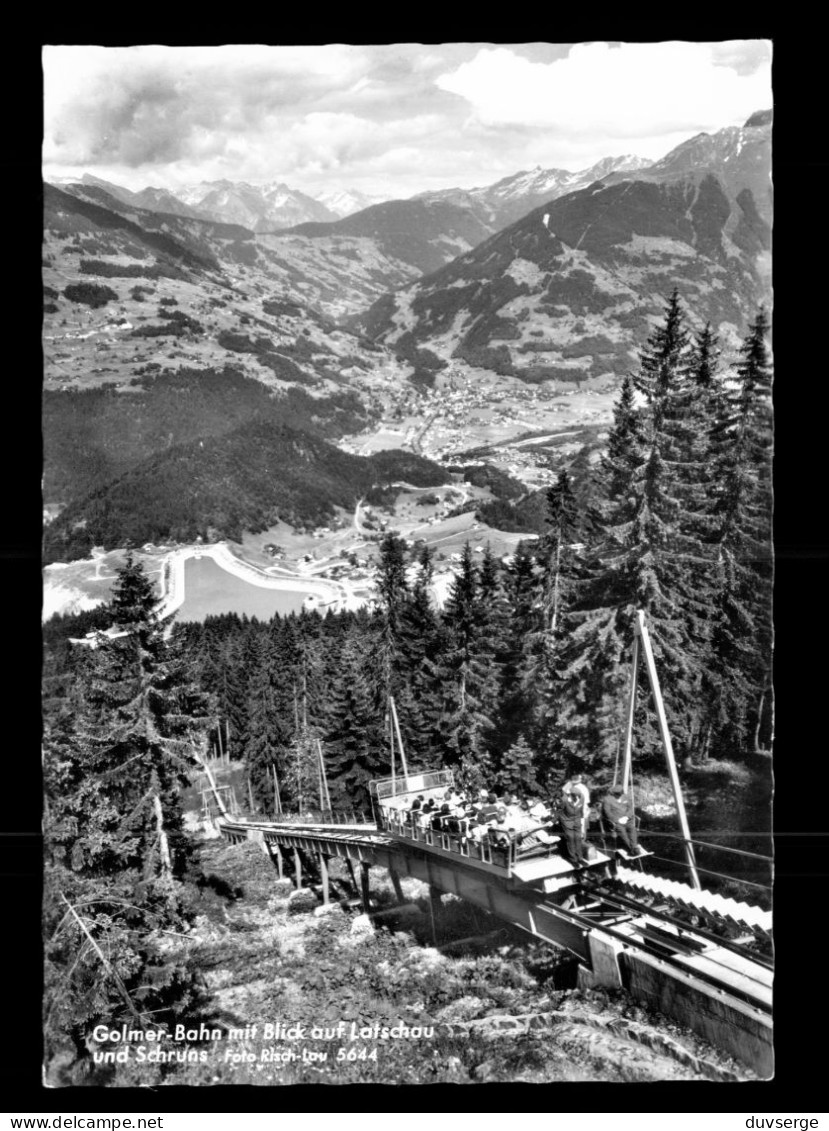 Autriche Austria Osterreich Vorarlberg Golmer Bahn Mit Blick Auf Latschau Und Schruns ( Format 10,5cm X 15cm ) Telebenne - Schruns