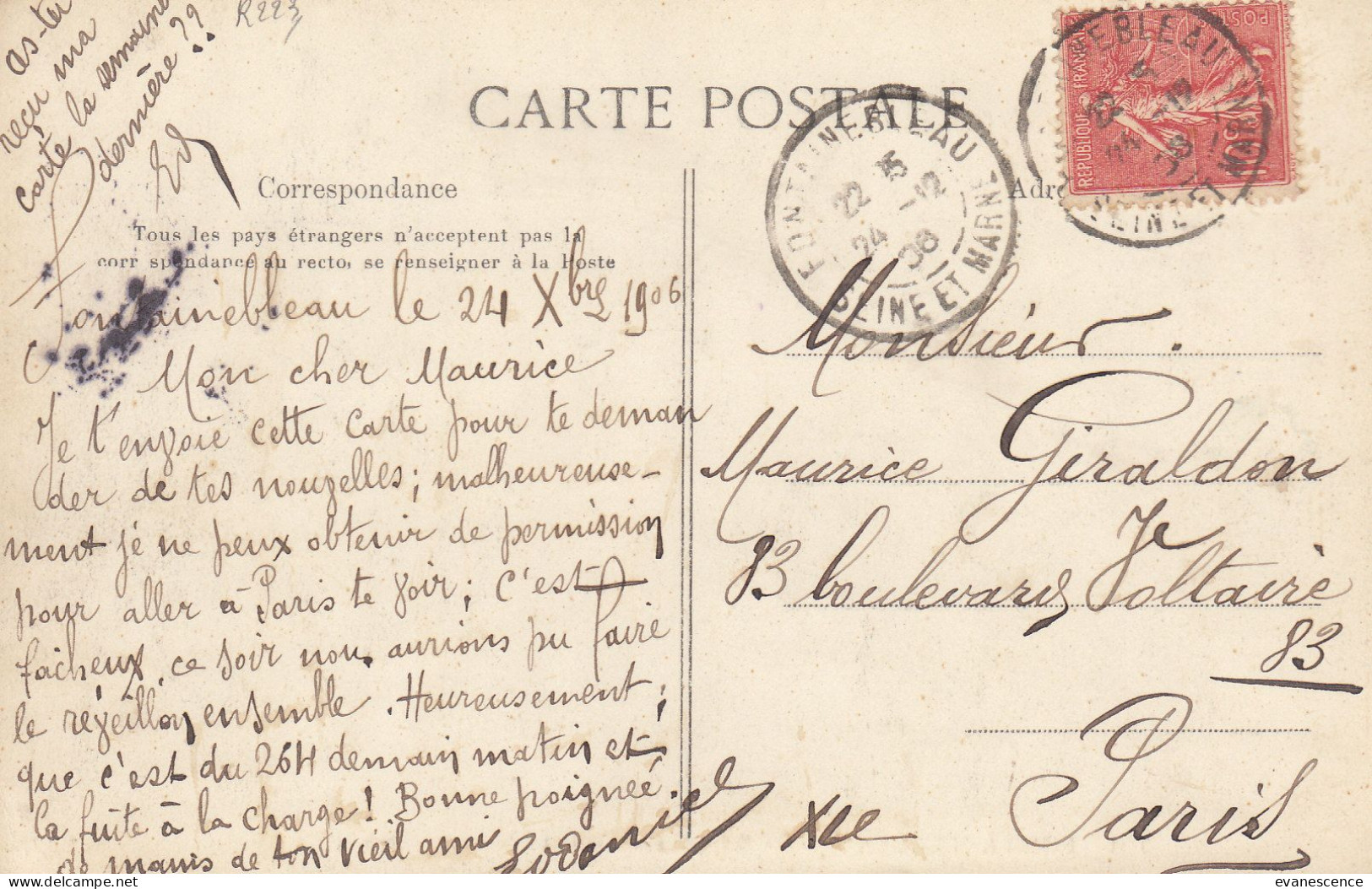 Escrime : Fontainebleau Assaut D'armes    ///   Ref. Mai 23 /// N° 26.072 - Escrime