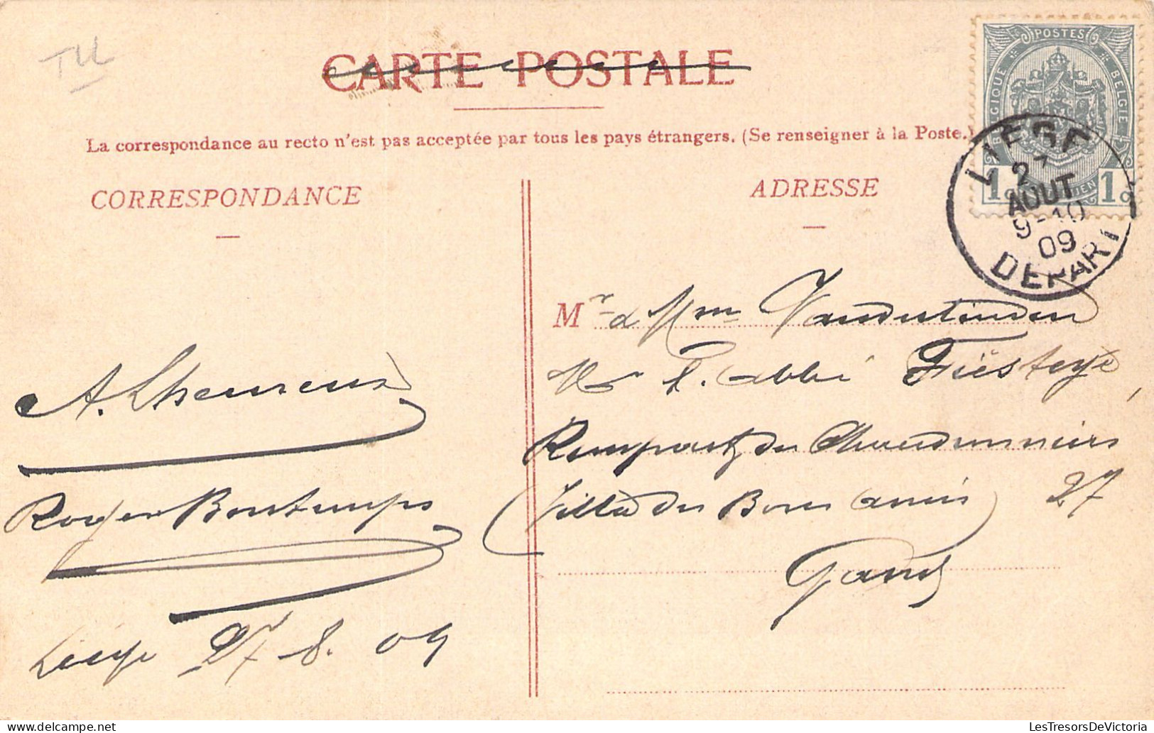 BELGIQUE - LIEGE - La Passerelle - Carte Postale Ancienne - Liege
