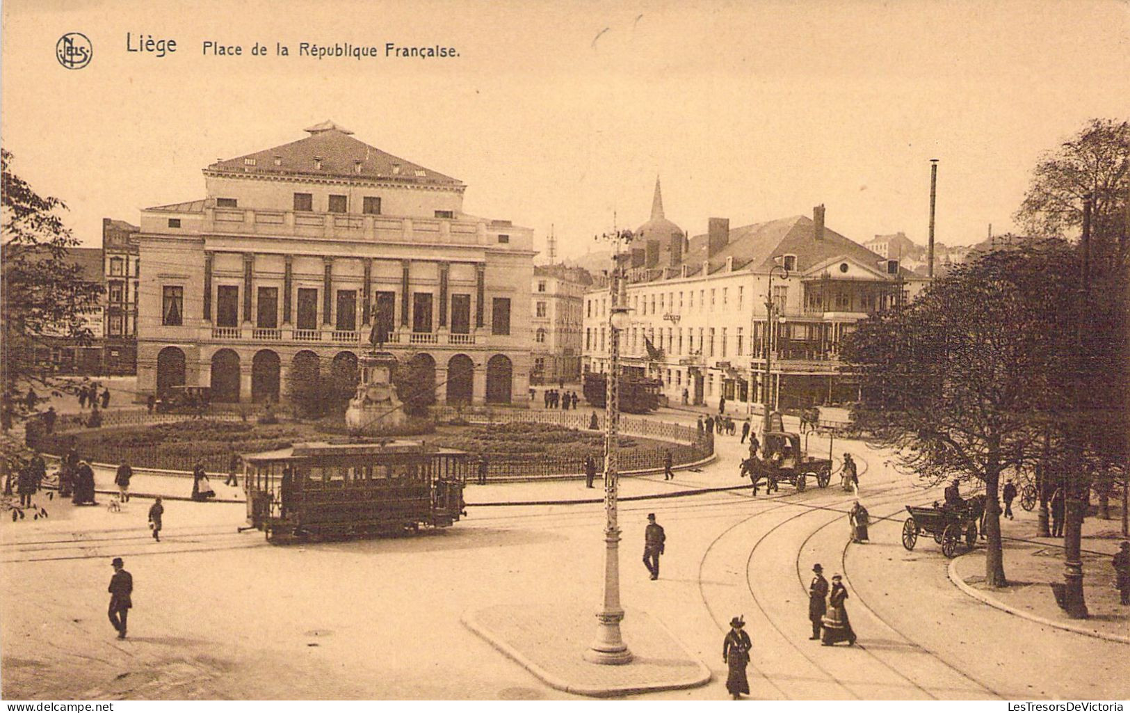 BELGIQUE - LIEGE - Place De La République Française - Carte Postale Ancienne - Luik