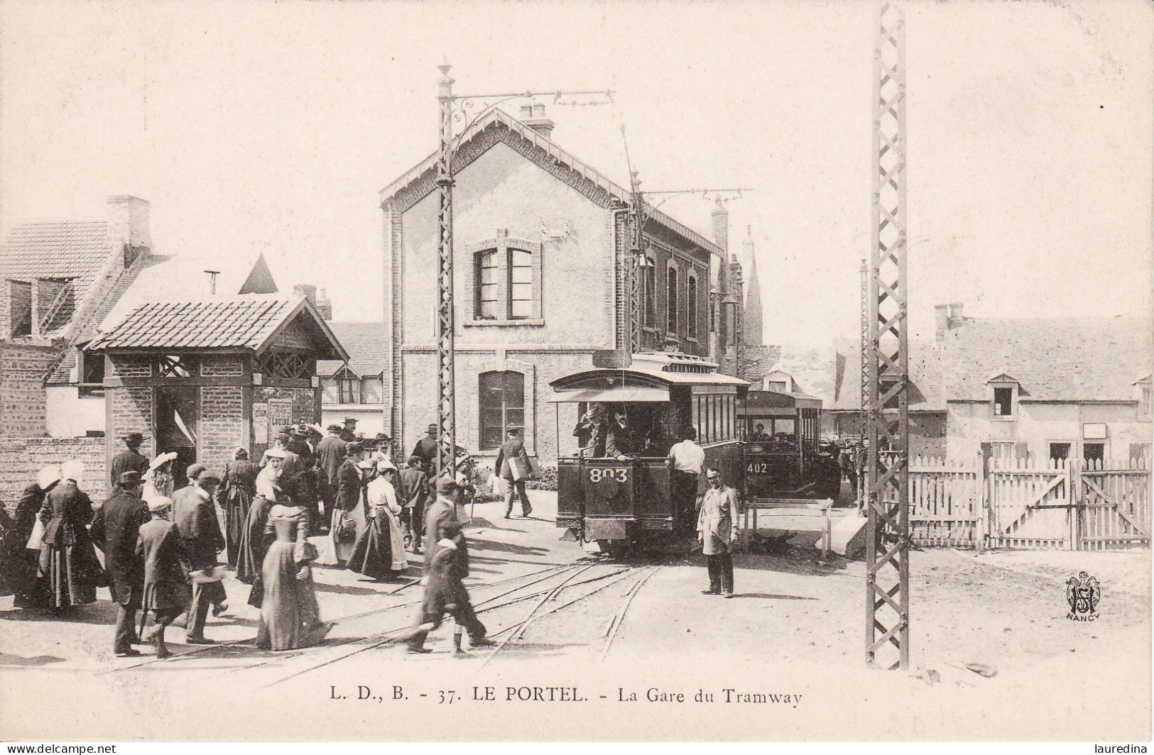 CP PAS DE CALAIS - LE PORTEL N°37 LA GARE DU TRAMWAY - Strassenbahnen