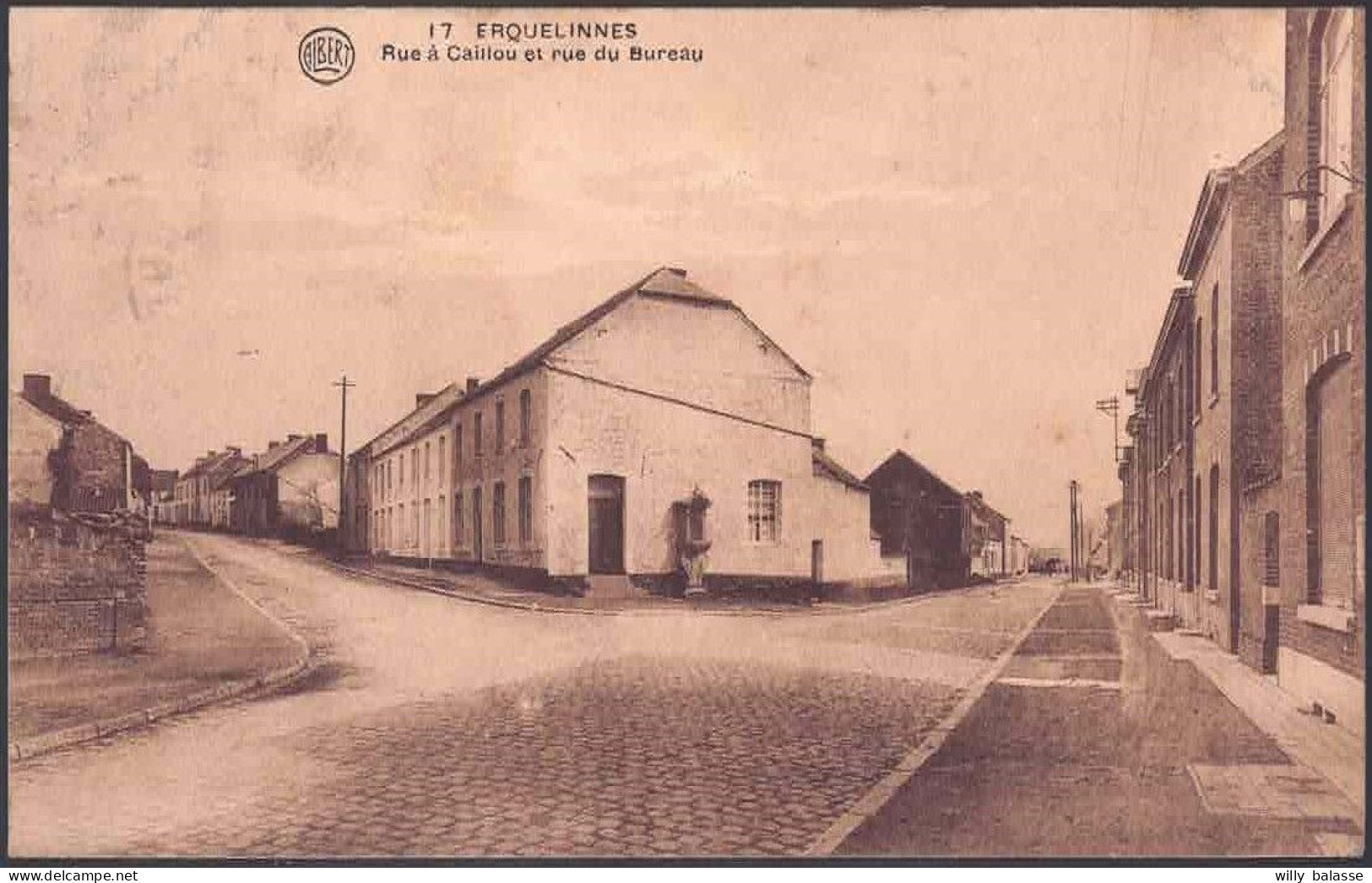 +++ CPA - ERQUELINNES - Rue à Caillou Et Rue Du Bureau   // - Erquelinnes