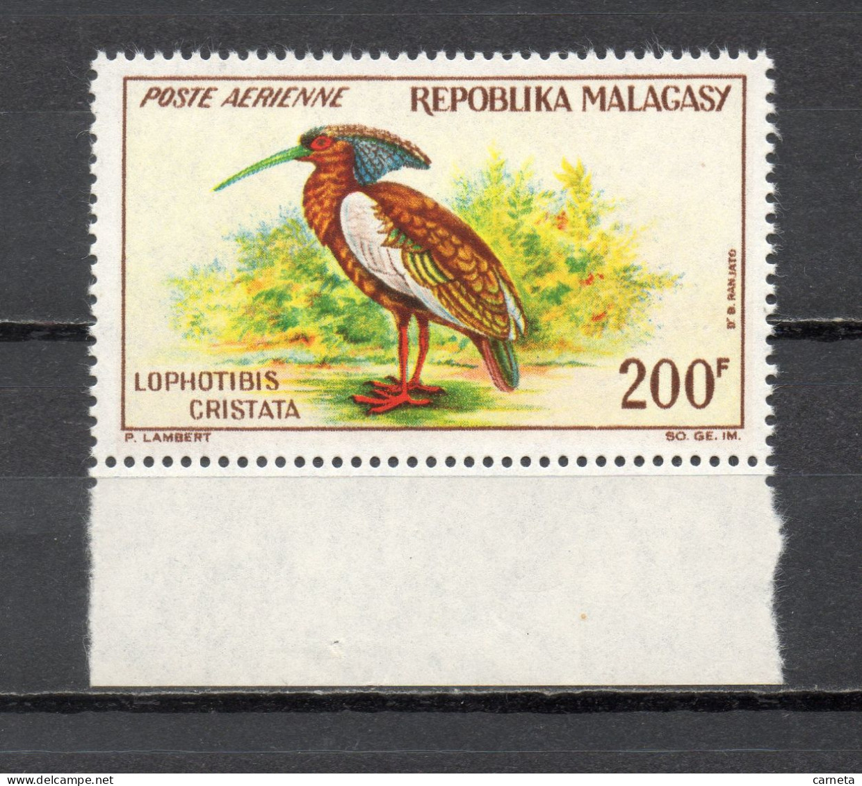 MADAGASCAR  PA  N° 91   NEUF SANS CHARNIERE  COTE 10.00€    OISEAUX ANIMAUX - Madagascar (1960-...)