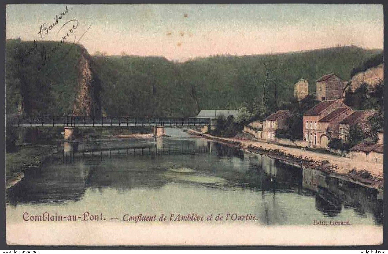 +++ CPA - COMBLAIN AU PONT - Confluent De L'Amblève Et De L'Ourthe - Couleur 1904   // - Comblain-au-Pont