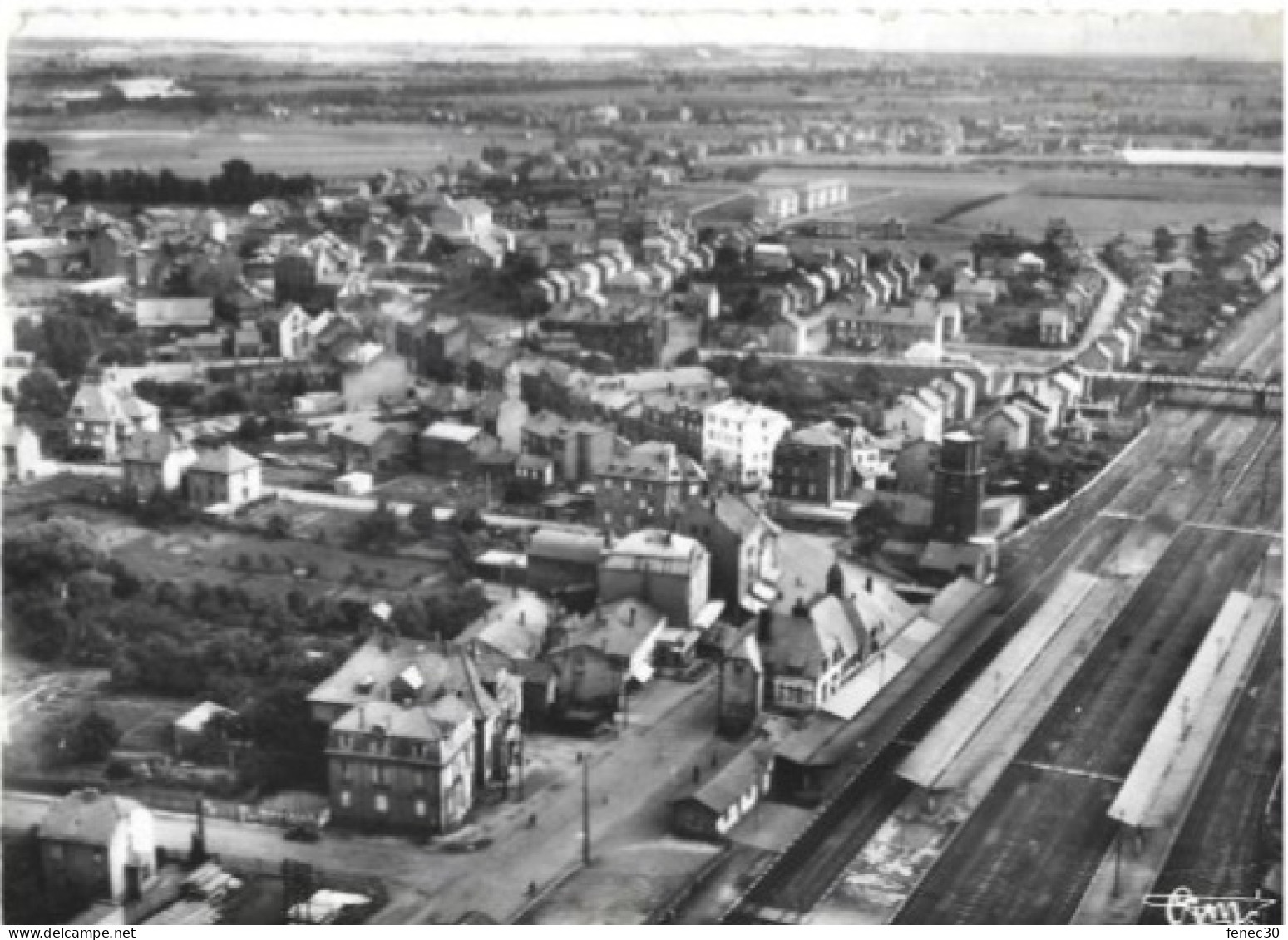 57 Hagondange Moselle Vue Aérienne Sur Le Quartier De La Gare - Hagondange