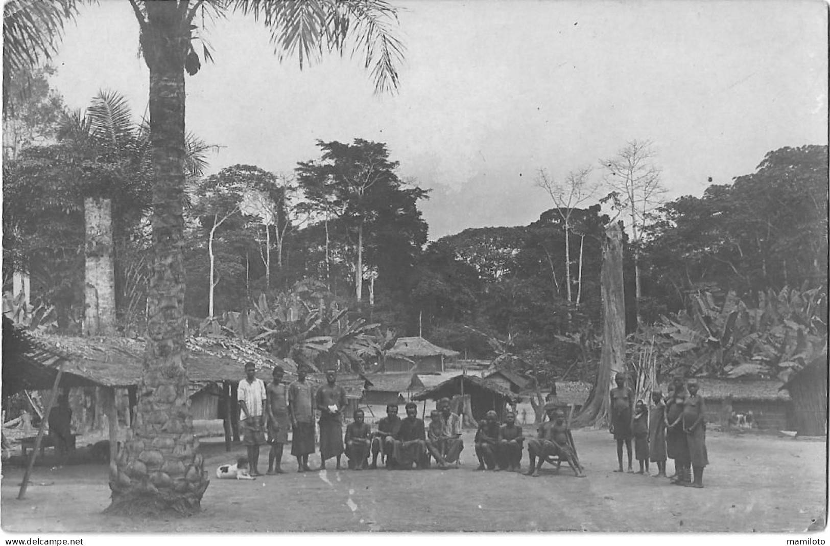 VILLAGE DANS LE MAYUMBA - CARTE PHOTO - Gabun