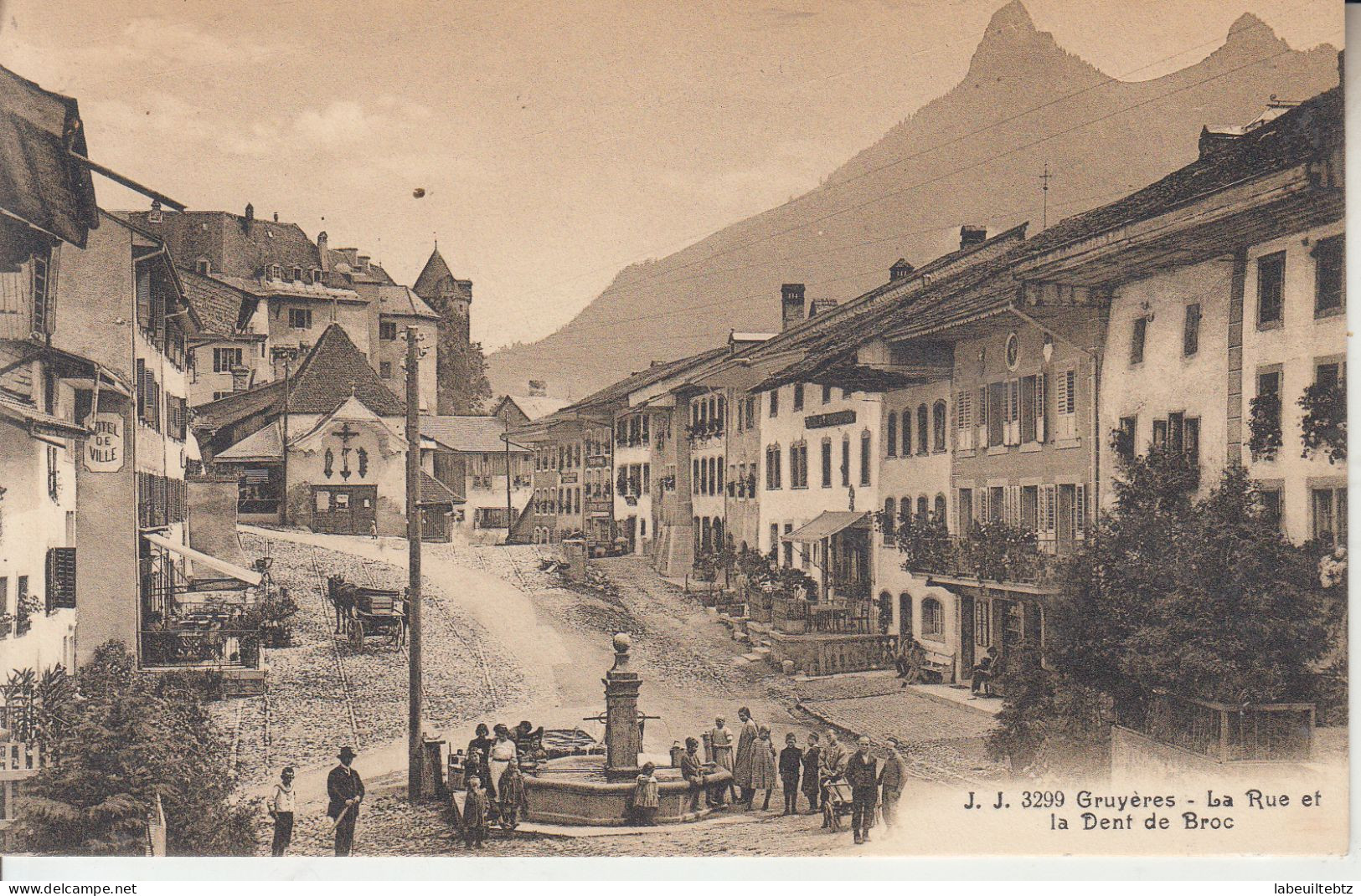 GRUYERES - La Rue Et La Dent De Broc  PRIX FIXE - Broc