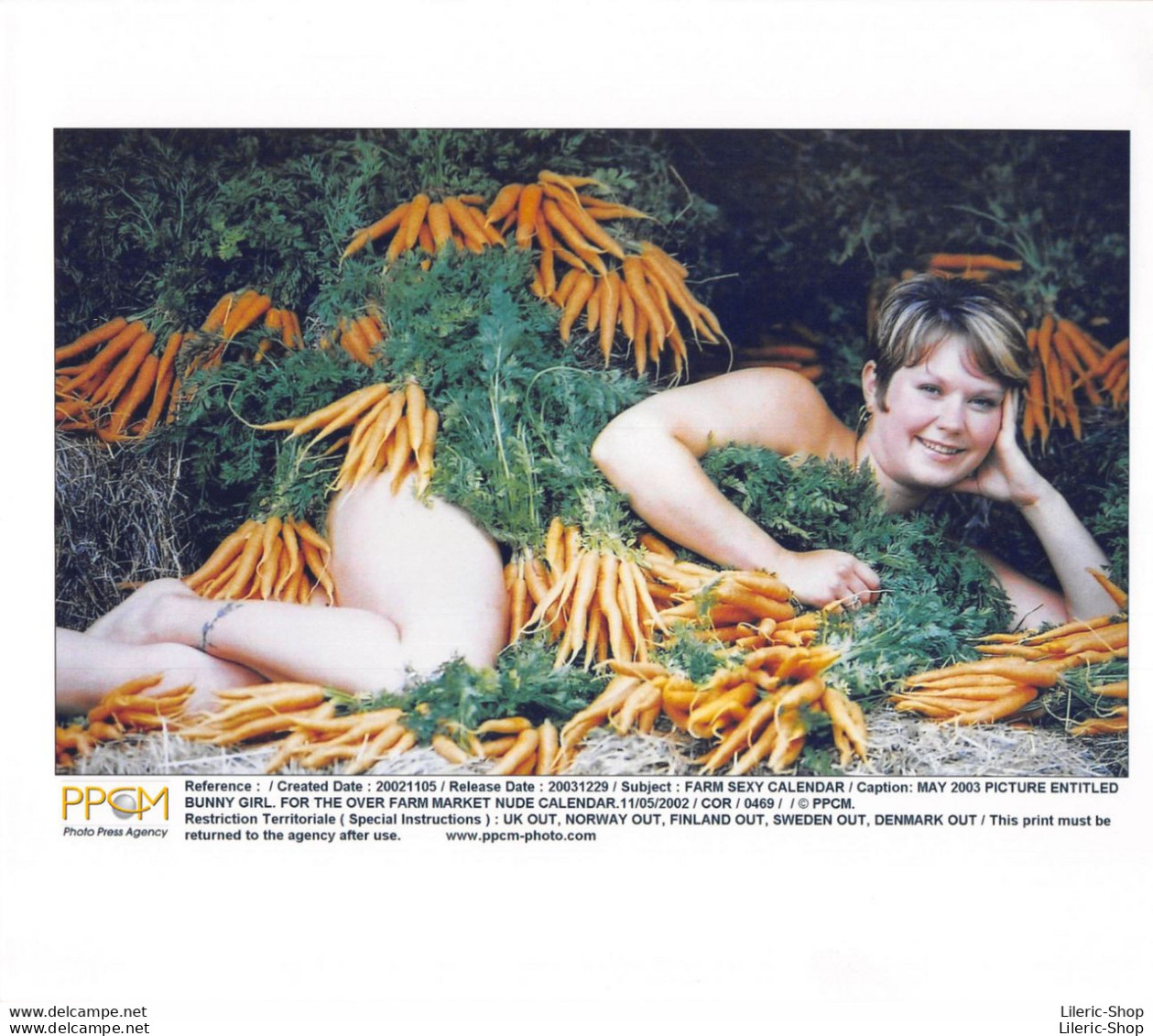 MAY 2003 SEXY PICTURE ENTITLED BUNNY GIRL FOR THE OVER FARM MARKET NUDE CALENDER 2002 11 05 - Pin-Ups