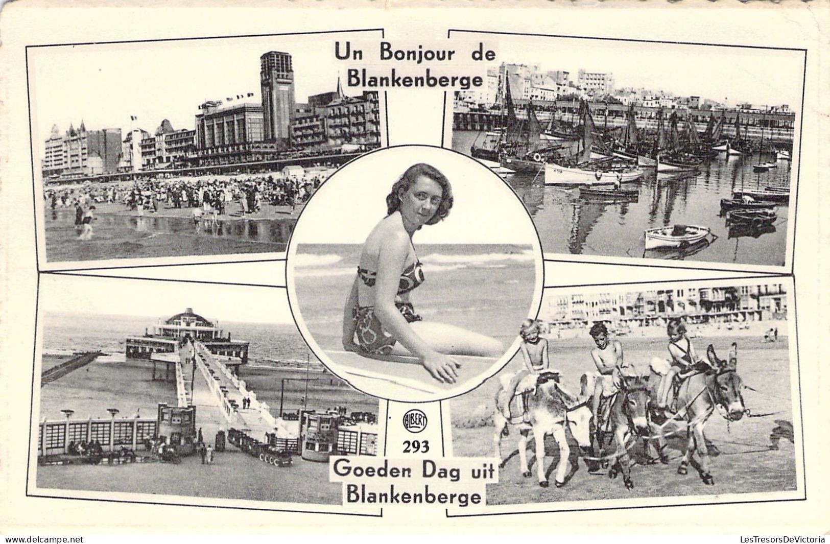 BELGIQUE - BLANKENBERGE - Un Bonjour De - Multivues - Carte Postale Ancienne - Blankenberge