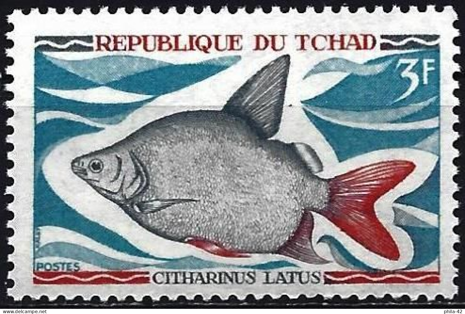 Chad 1969 - Mi 283 - YT 217 ( Fish ) MNH** - Tchad (1960-...)