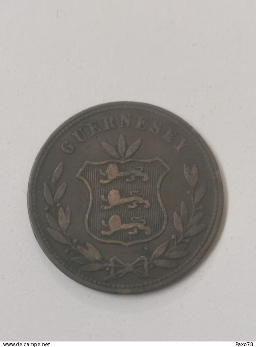 Guernesey, 8 Doubles 1864 - Guernsey