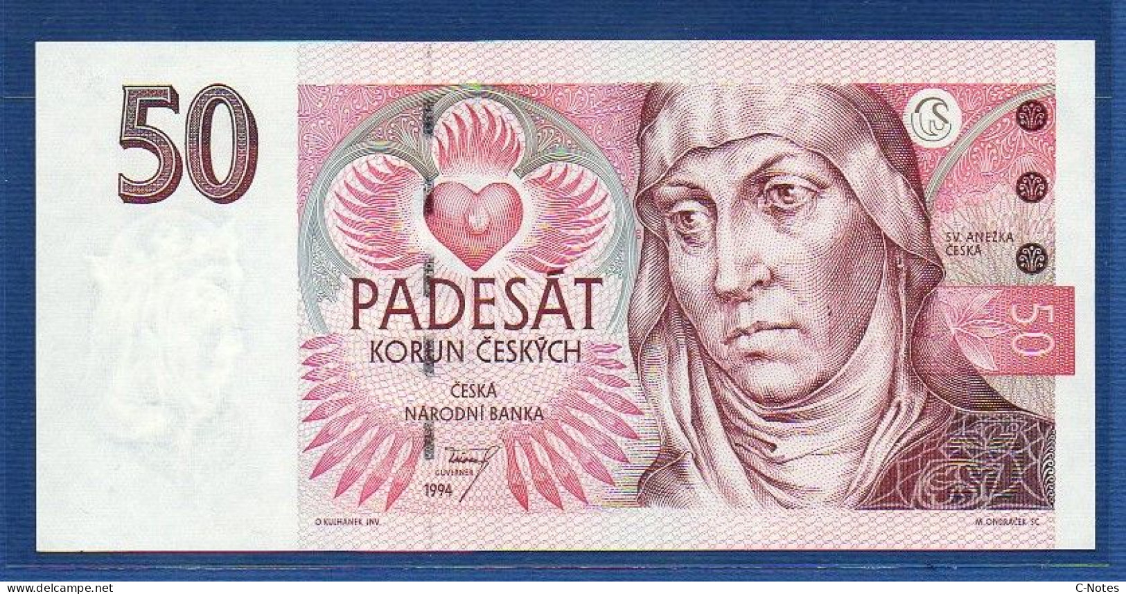 CZECHIA - CZECH Republic - P.11 – 50 Korun 1994 UNC, S/n B25 038872 - Tchéquie