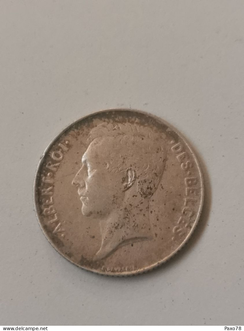1 Franc - Albert Ier En Français 1912. Argent - 1 Franc