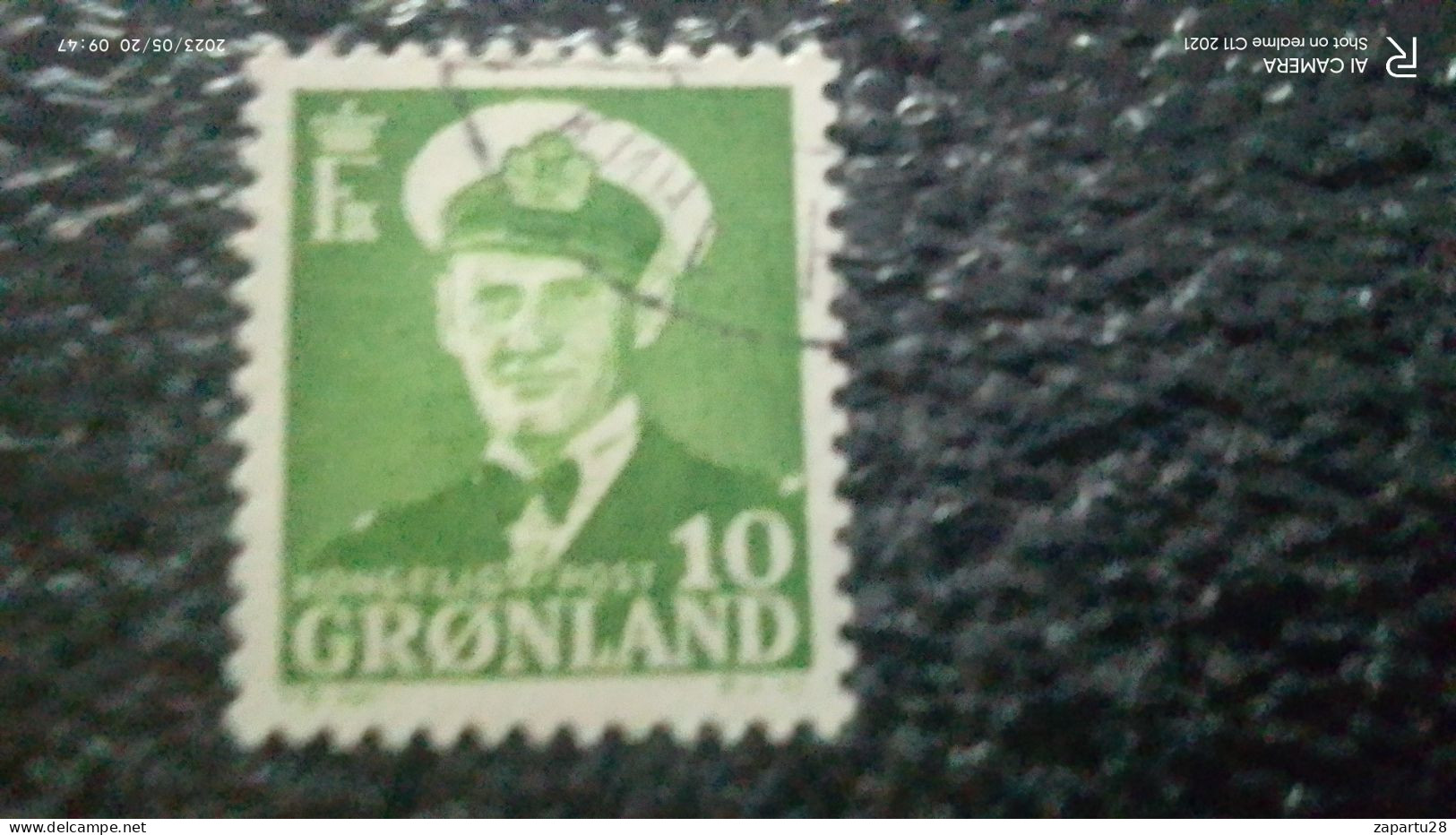 GRÖNLAND--1950-       10ÖRE        KİNG FREDERİK            IX. USED - Gebraucht