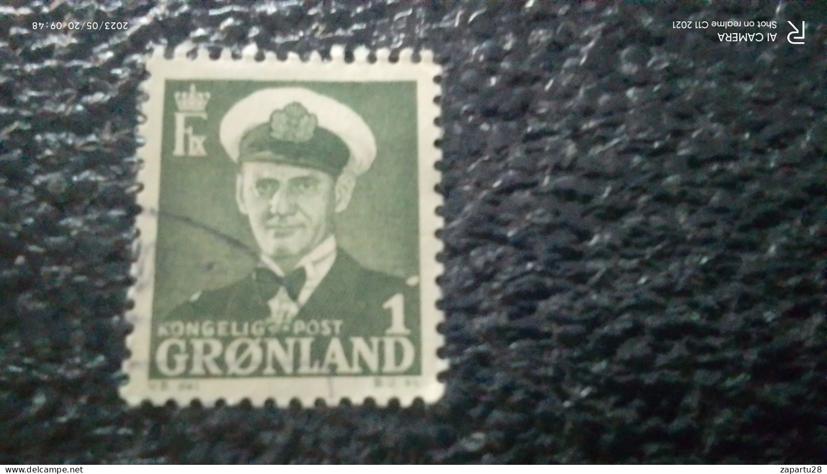 GRÖNLAND--1950-       1ÖRE        KİNG FREDERİK            IX. USED - Usati