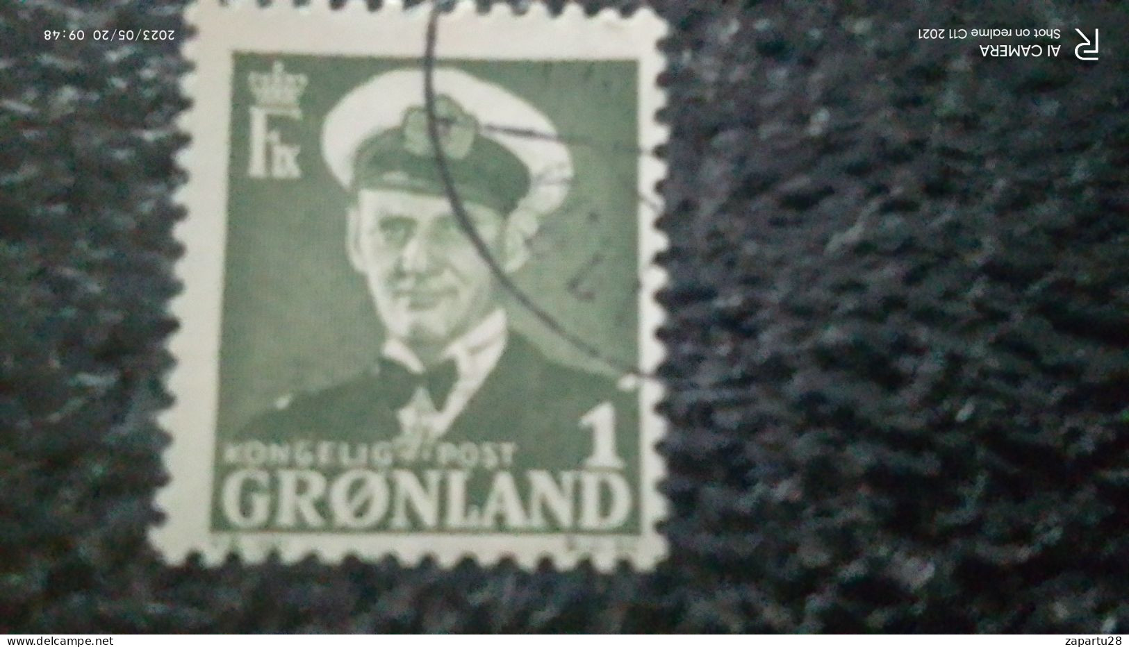 GRÖNLAND--1950-       1ÖRE        KİNG FREDERİK            IX. USED - Oblitérés